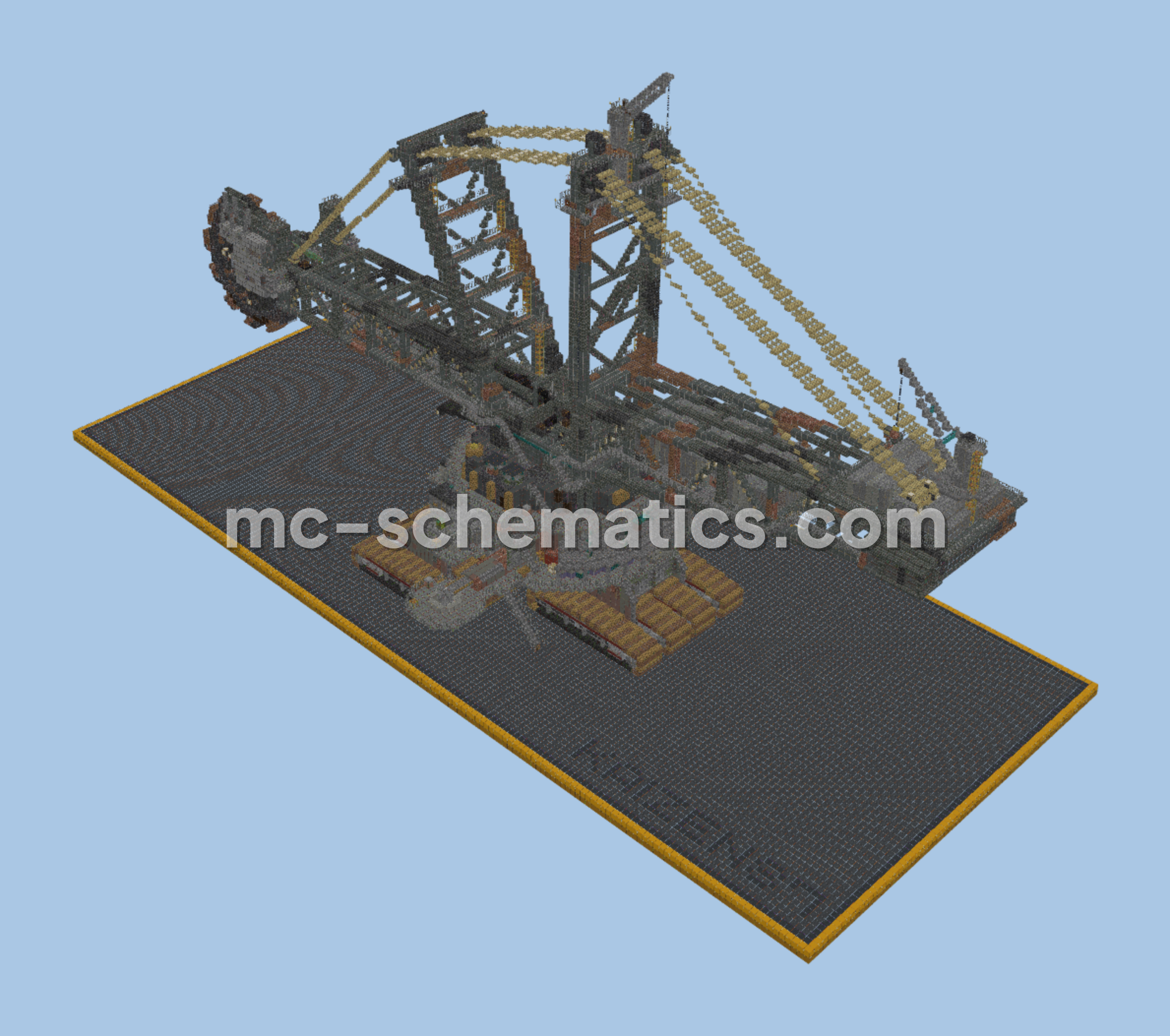 Bagger 288 Giant Excavator Minecraft schematic preview