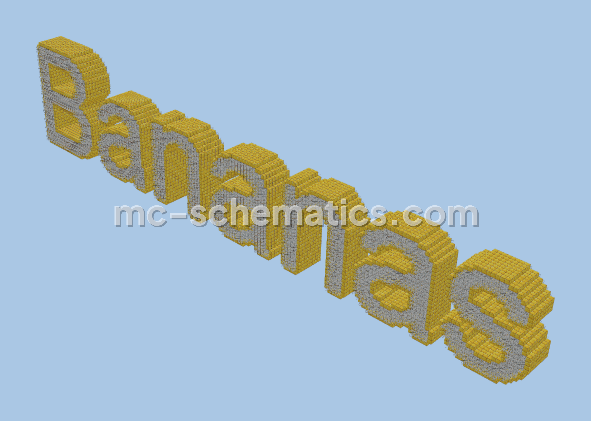 Bananas Build Minecraft schematic preview