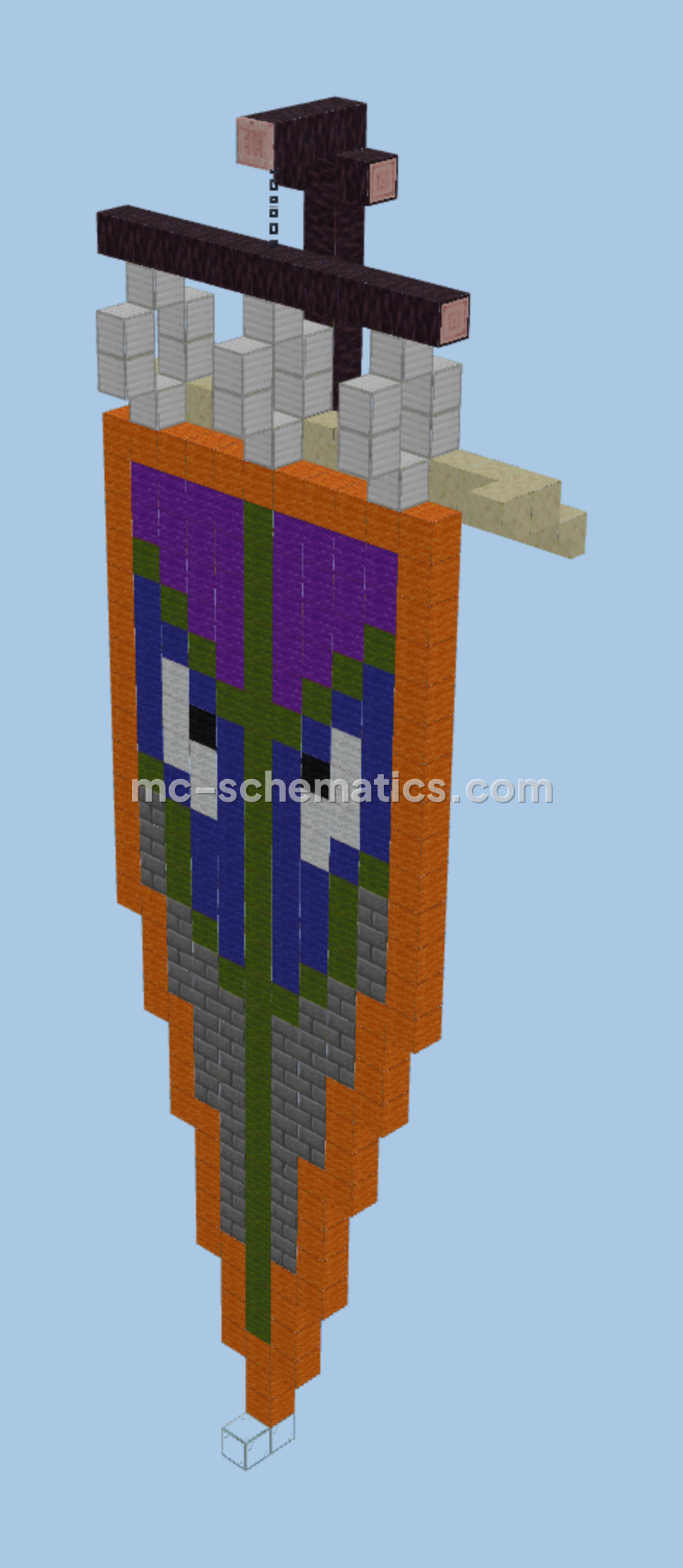 Banner Decoration and Display Minecraft schematic preview