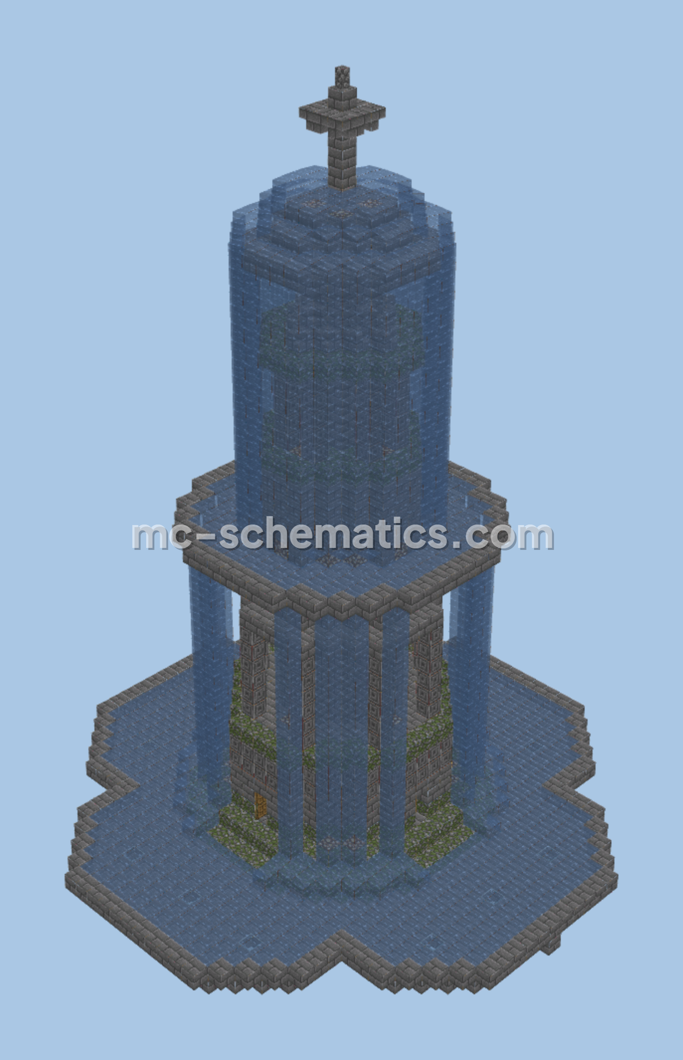 Beautiful Fountain Minecraft schematic preview