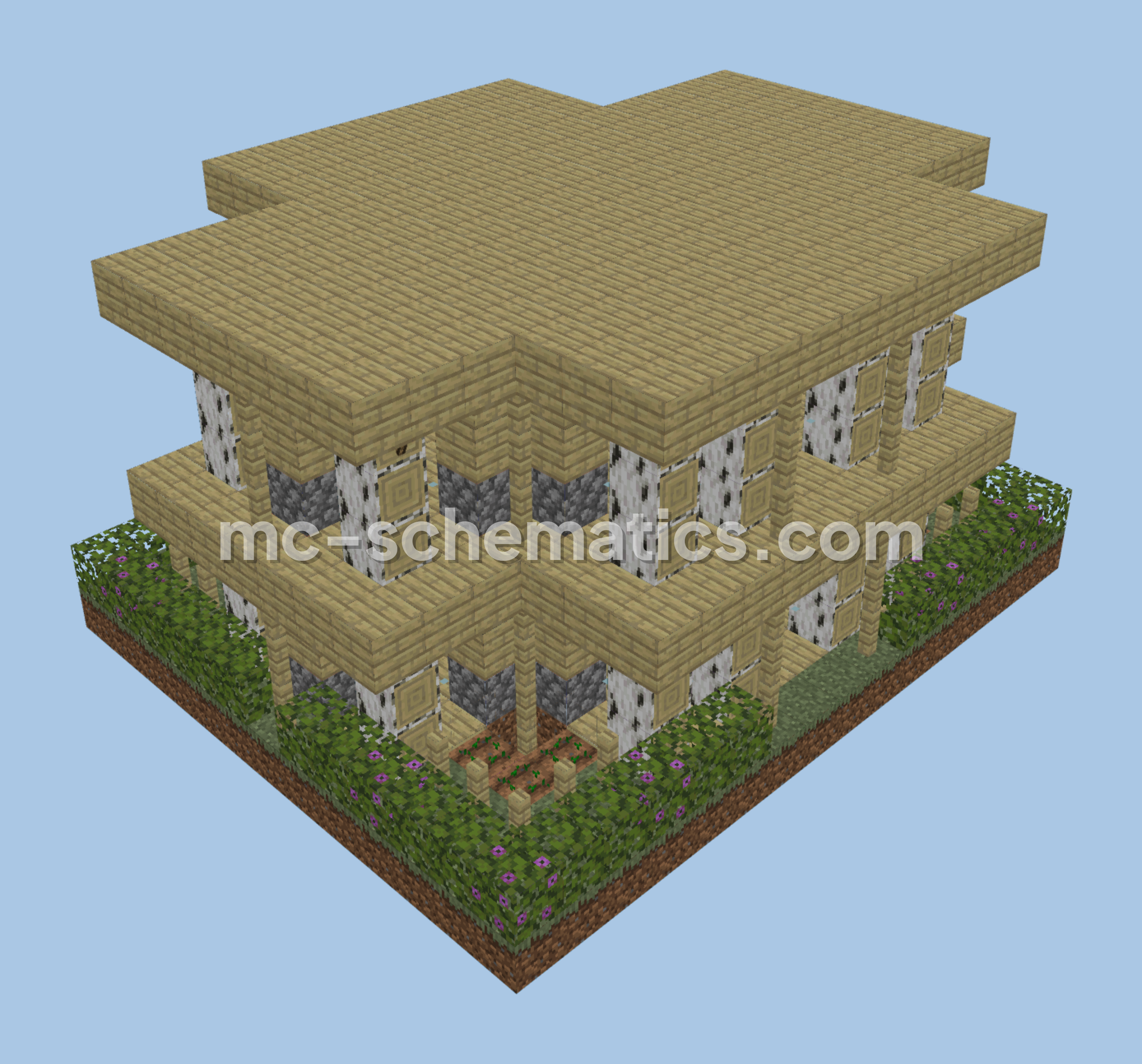 Beginner Friendly Starter Home Minecraft schematic preview