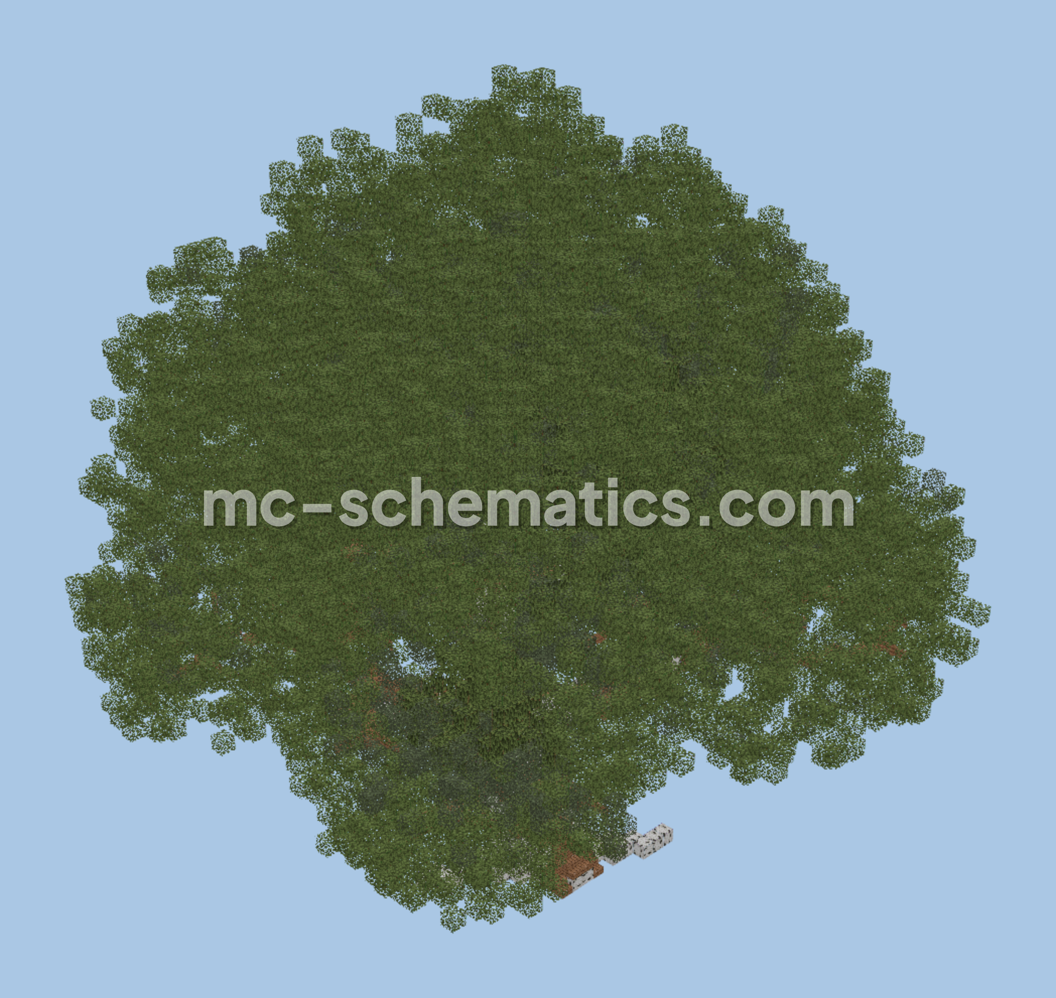 Big Oak 2 Tree Structure Minecraft schematic preview