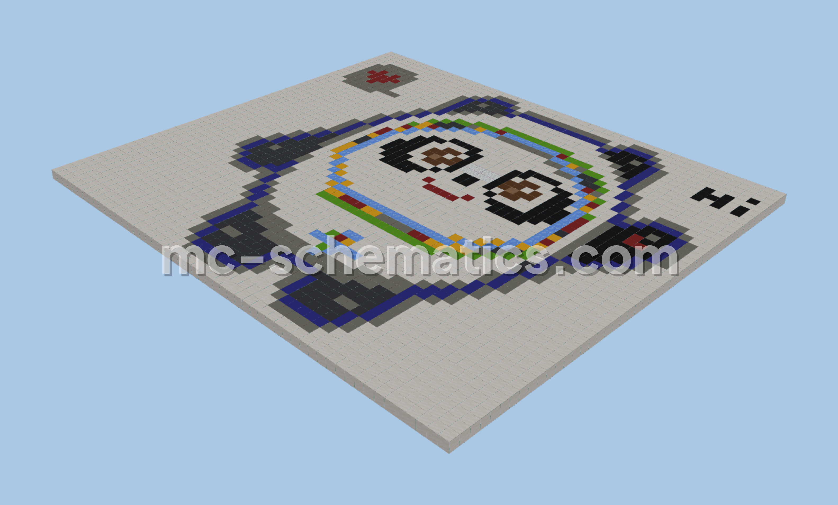 Bing Dwen Dwen Olympic Mascot Minecraft schematic preview