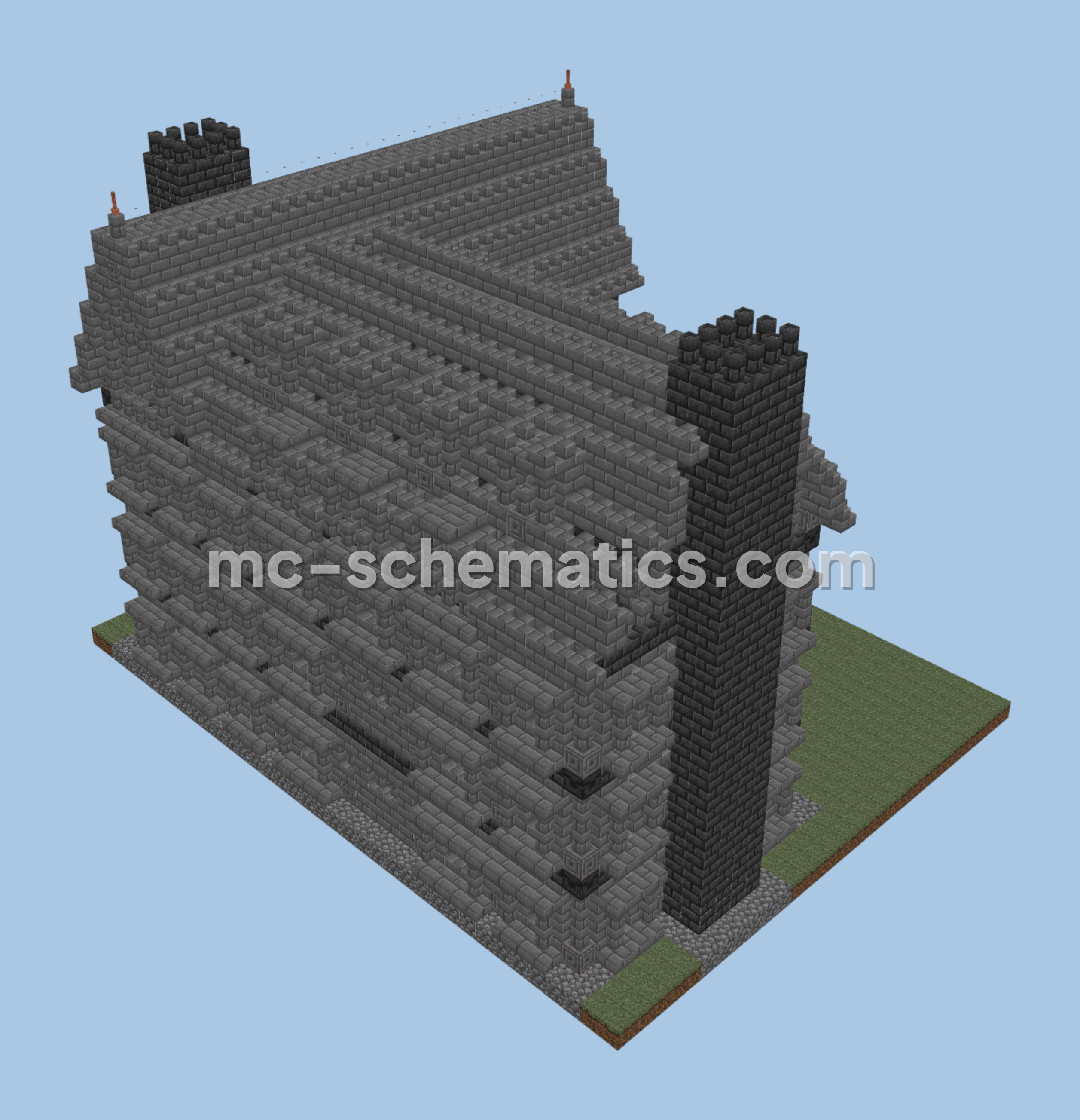 Bishop Gallery Structure Minecraft schematic preview