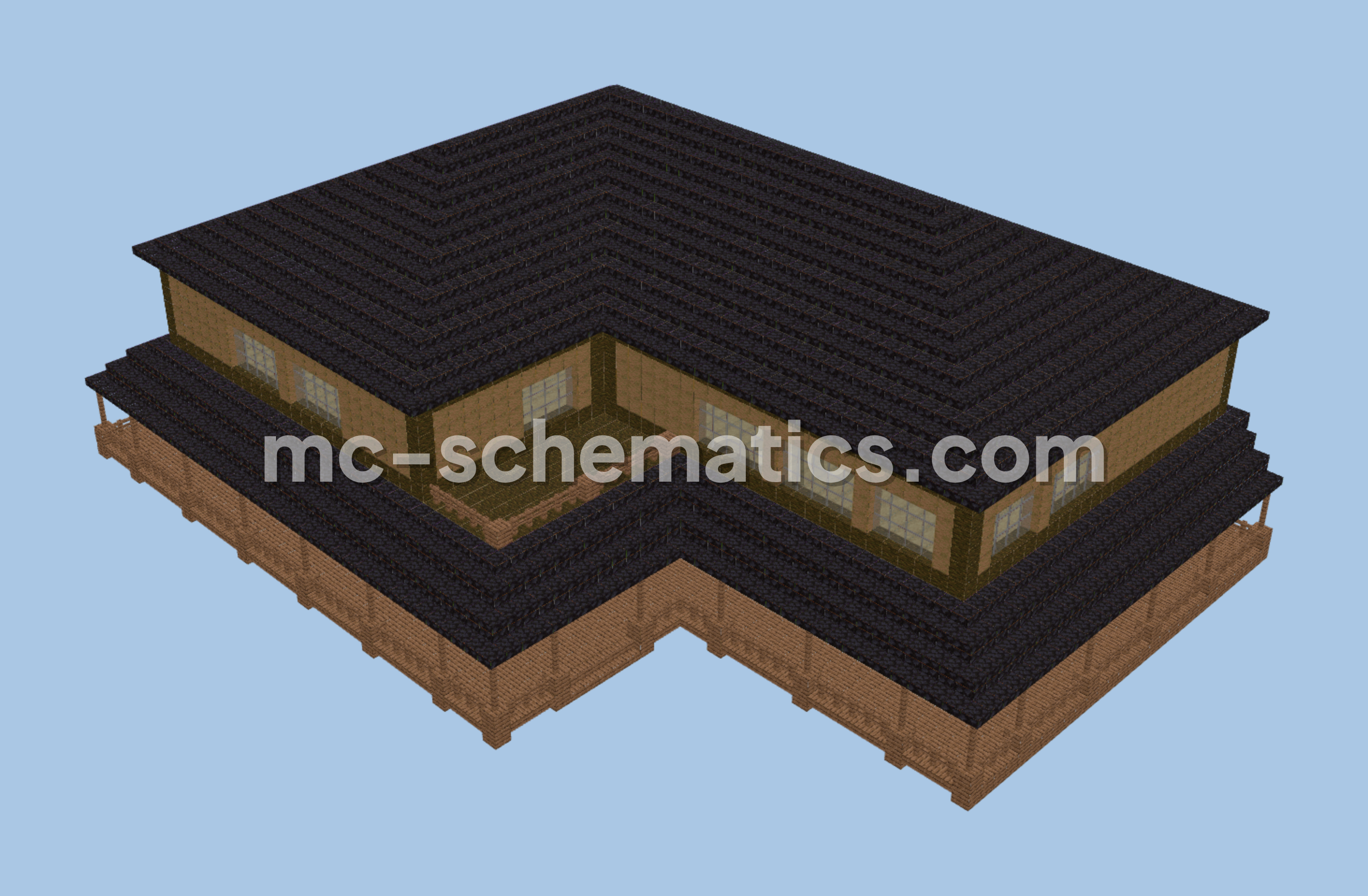 Blackstone Mansion House Minecraft schematic preview