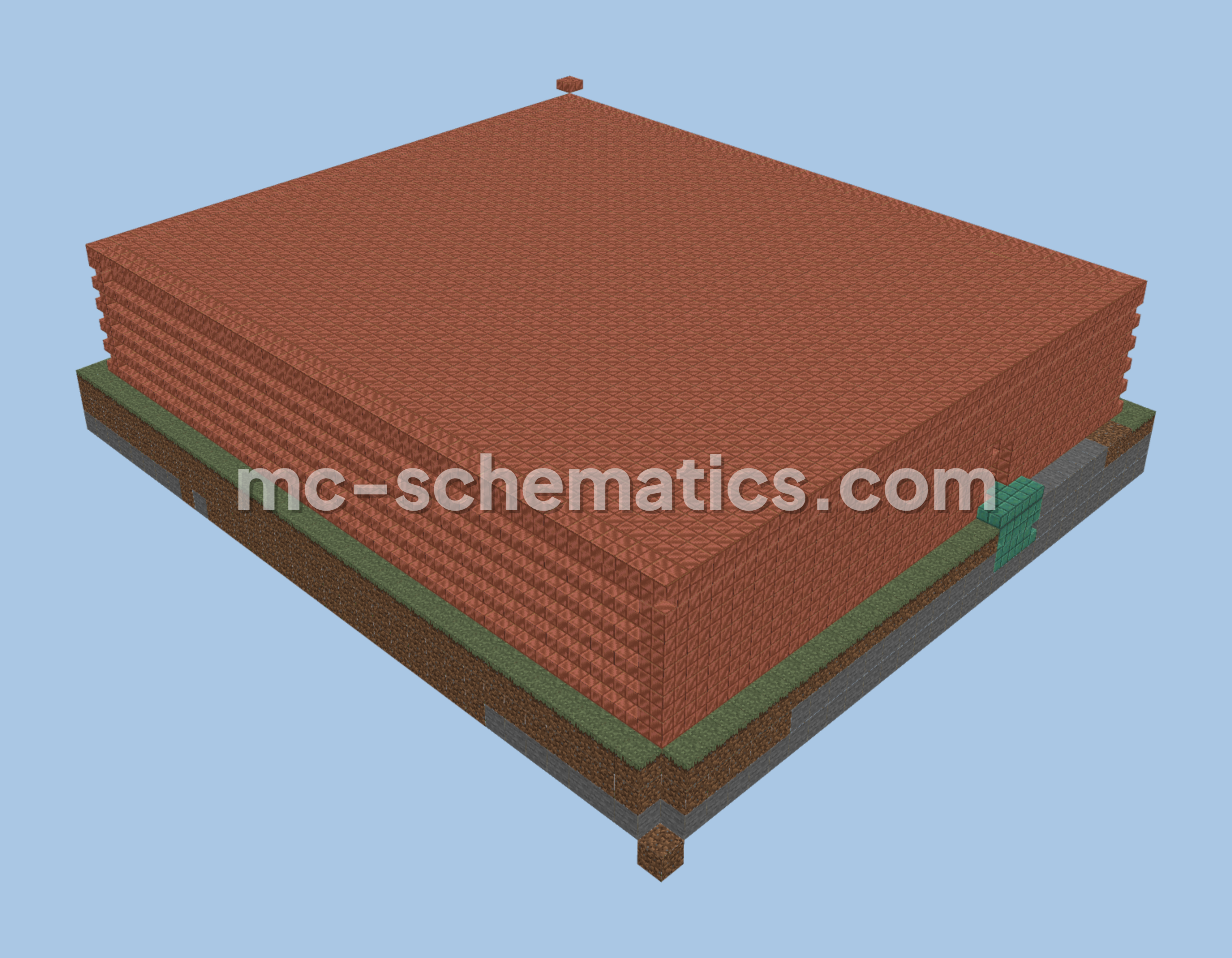 TNT-Proof Waterlogged House Minecraft schematic preview