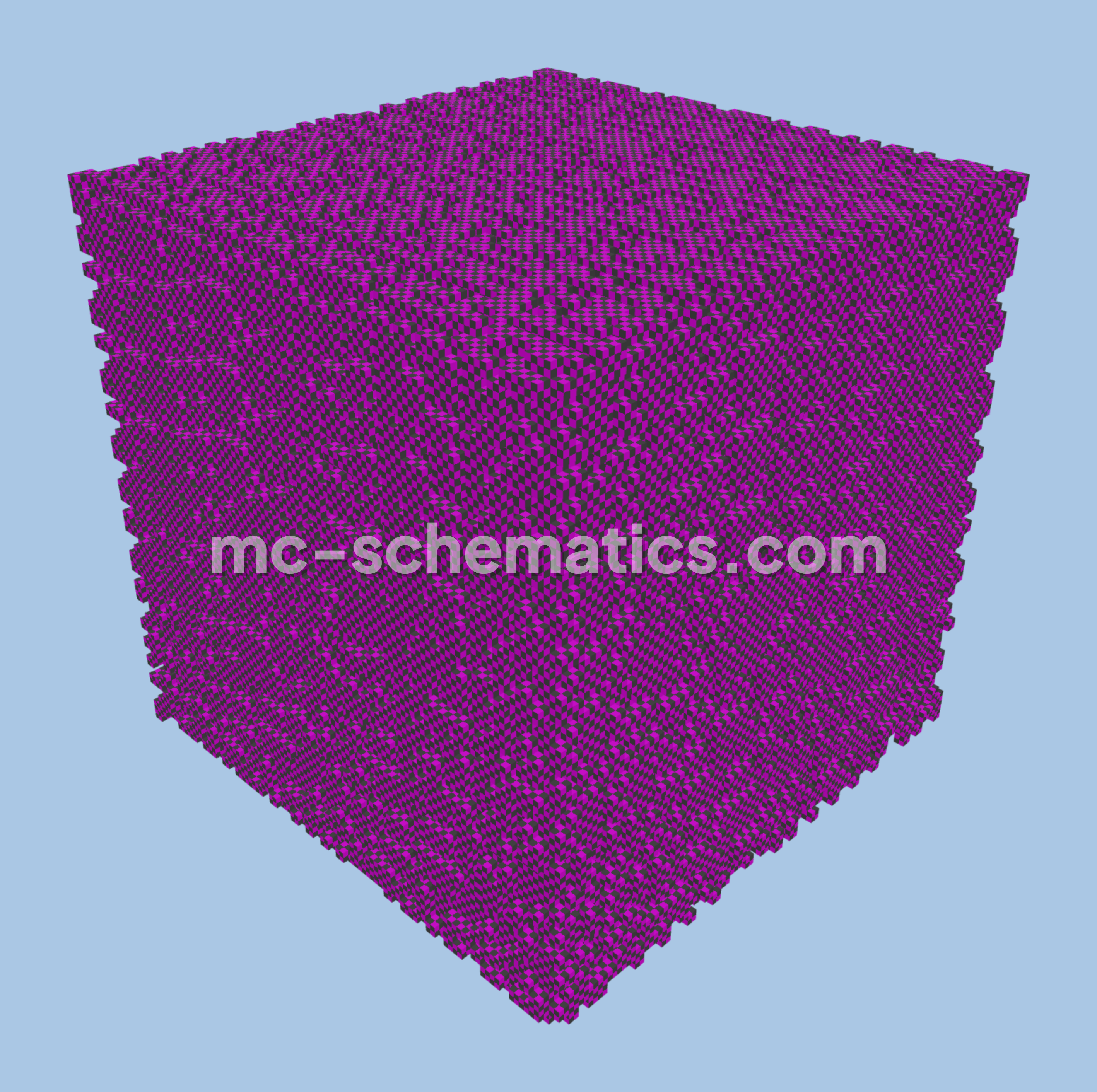 Borg Cube Ship Minecraft schematic preview