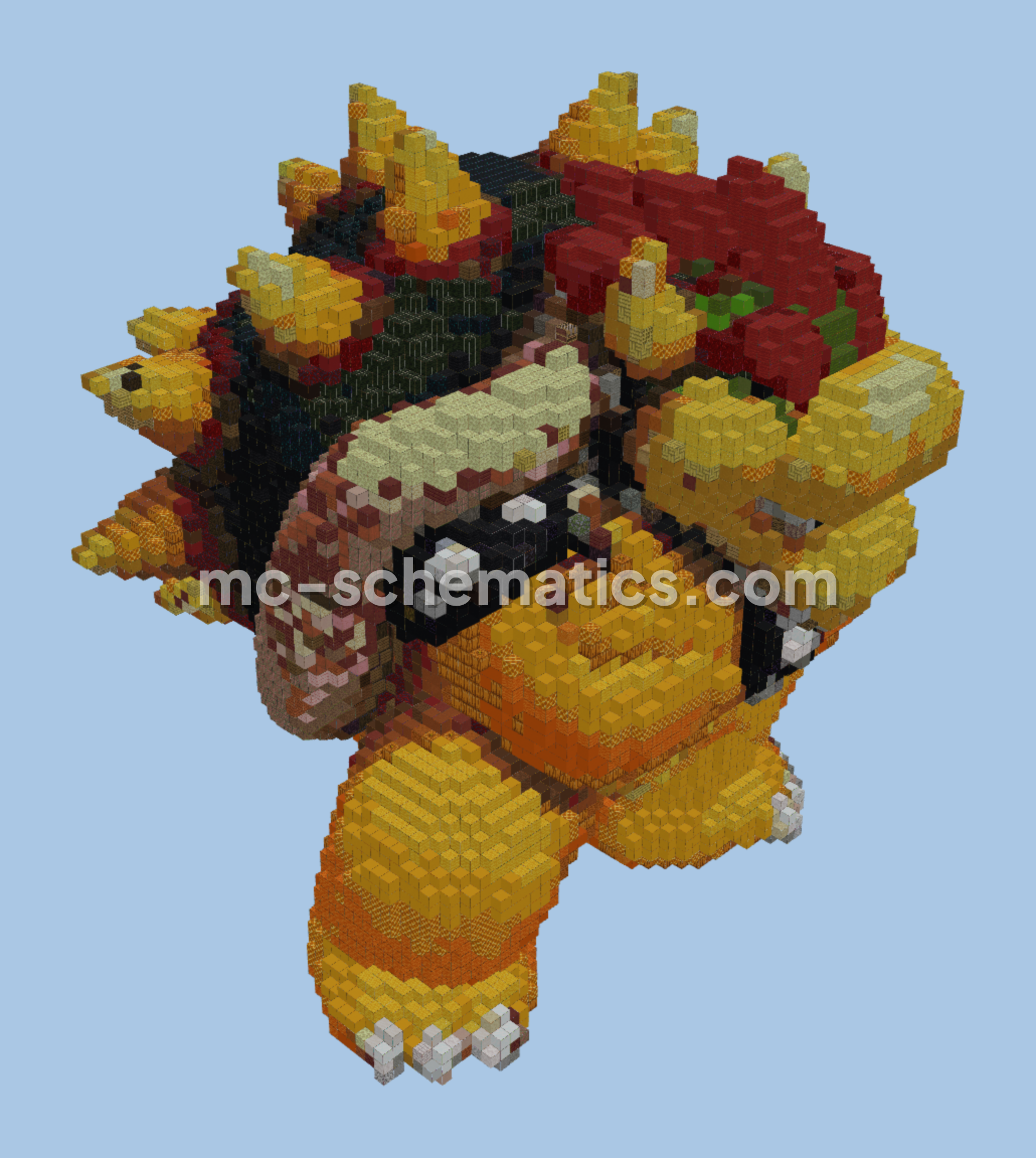 Bowser Structure Minecraft schematic preview