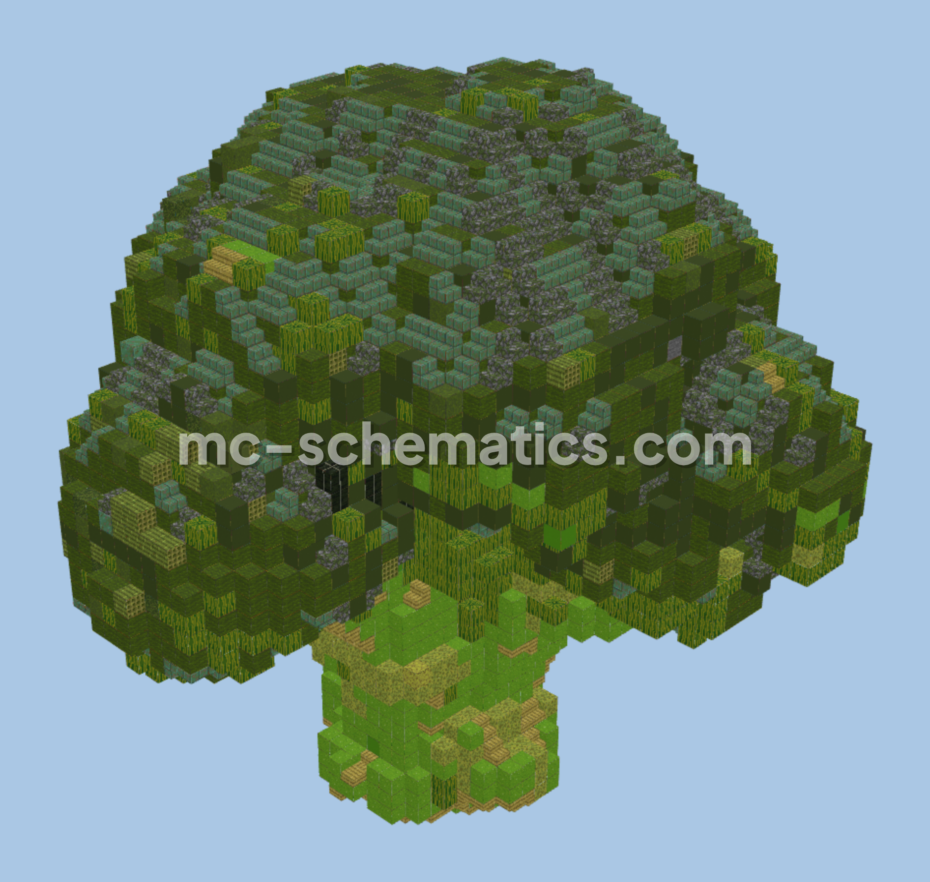 Broccoli Vegetable Decoration Minecraft schematic preview