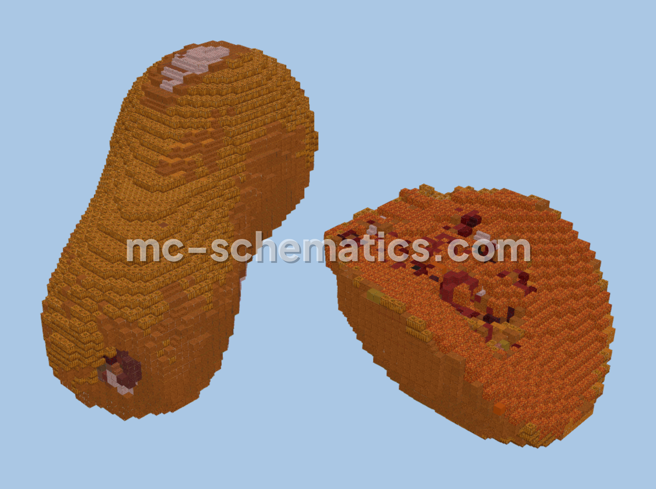 Butternut Vegetable Food Structure Minecraft schematic preview