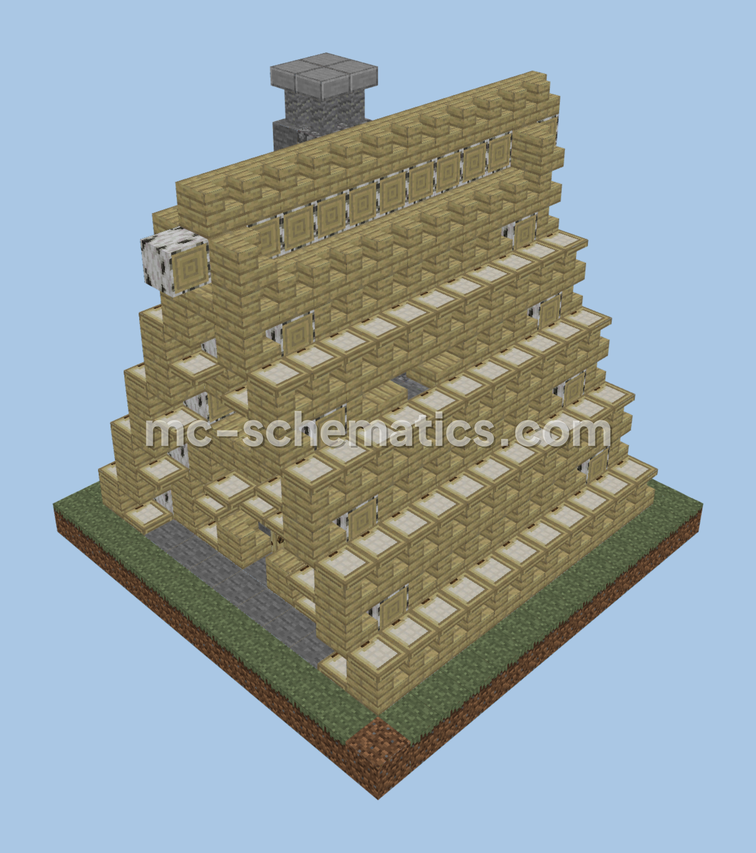 Camping Tent House Minecraft schematic preview