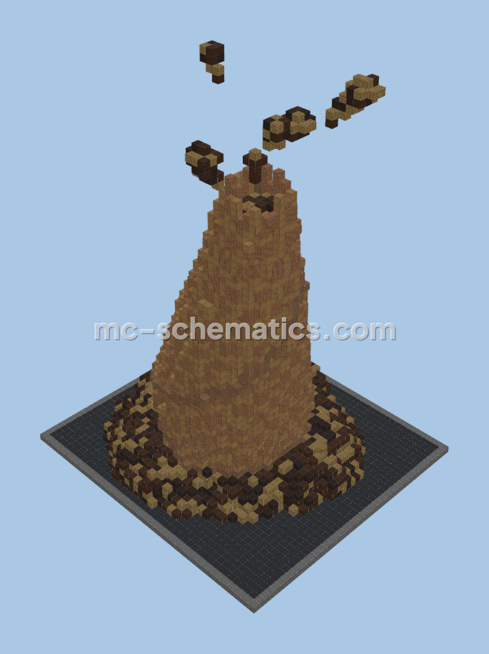 Candyland Volcano Minecraft schematic preview
