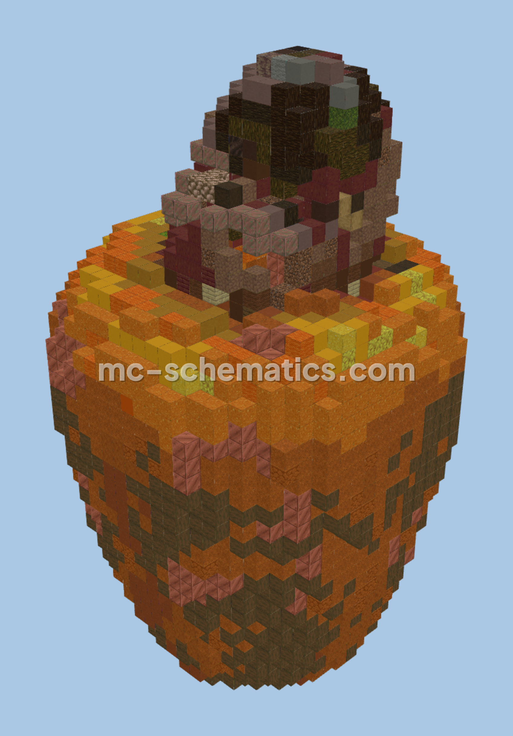 Cashew Fruit Decoration Minecraft schematic preview
