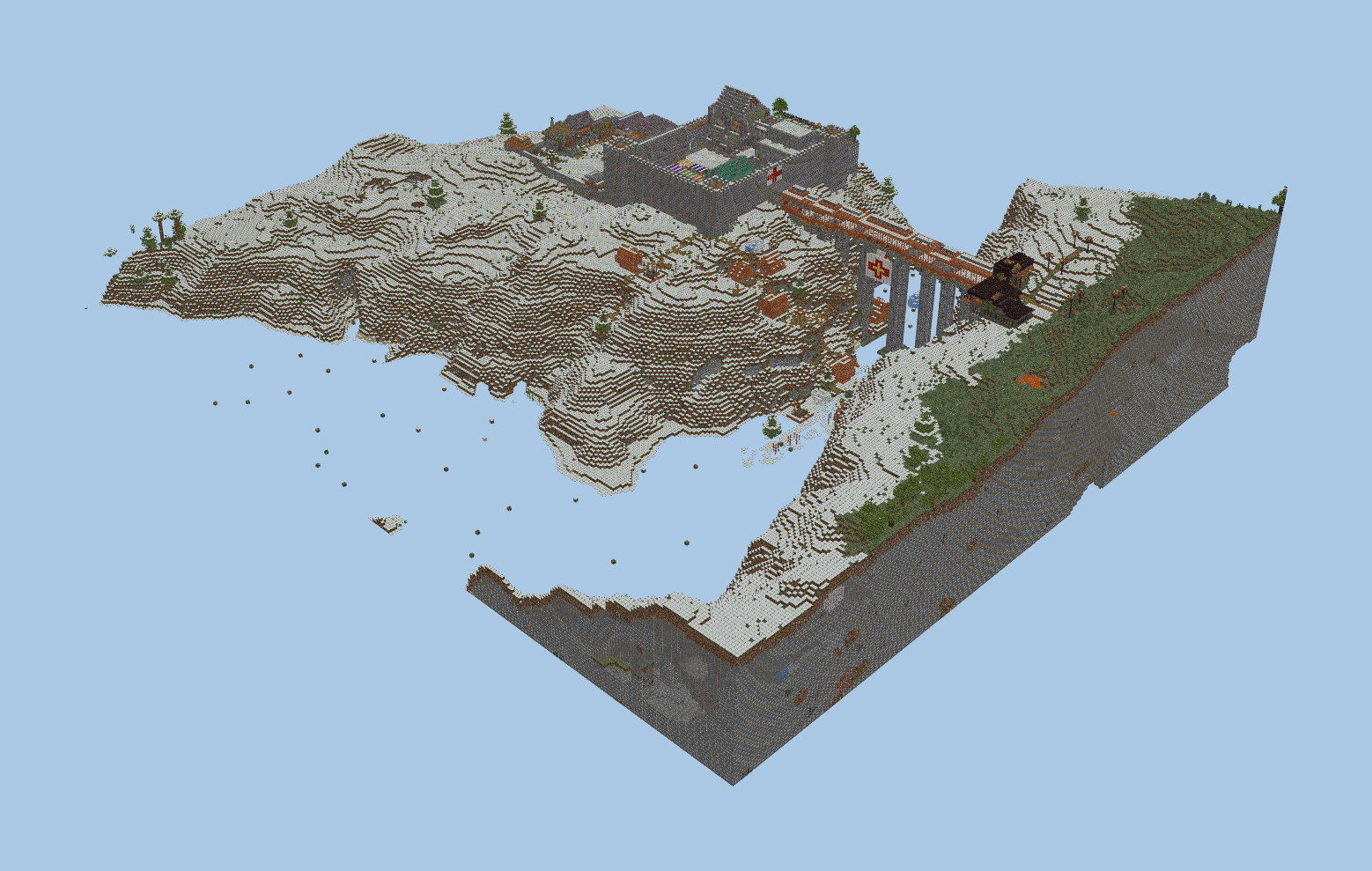 Castle Cornet Medieval Fortress Minecraft schematic preview