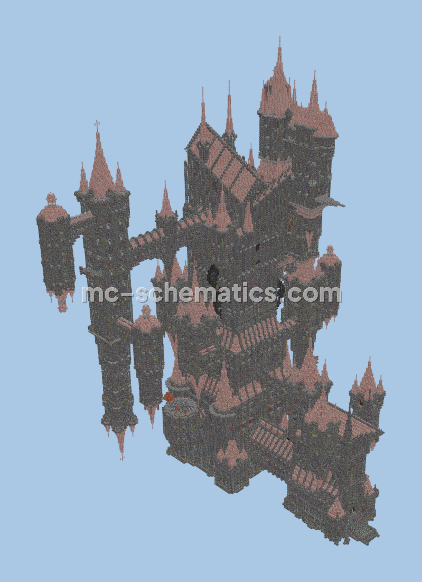 Castlevania castle Minecraft schematic preview