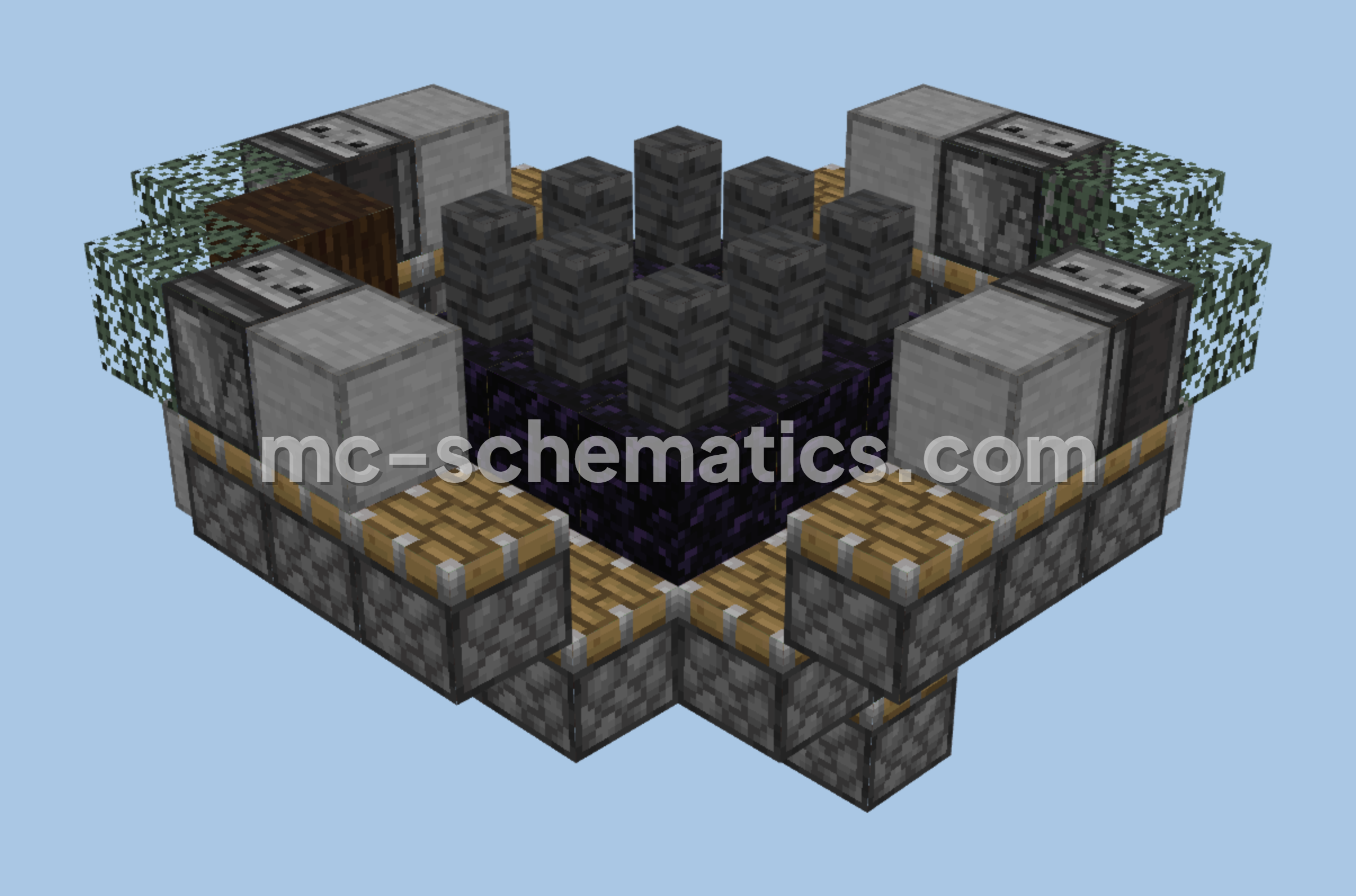 Cement and Sand Duplicator Farm Minecraft schematic