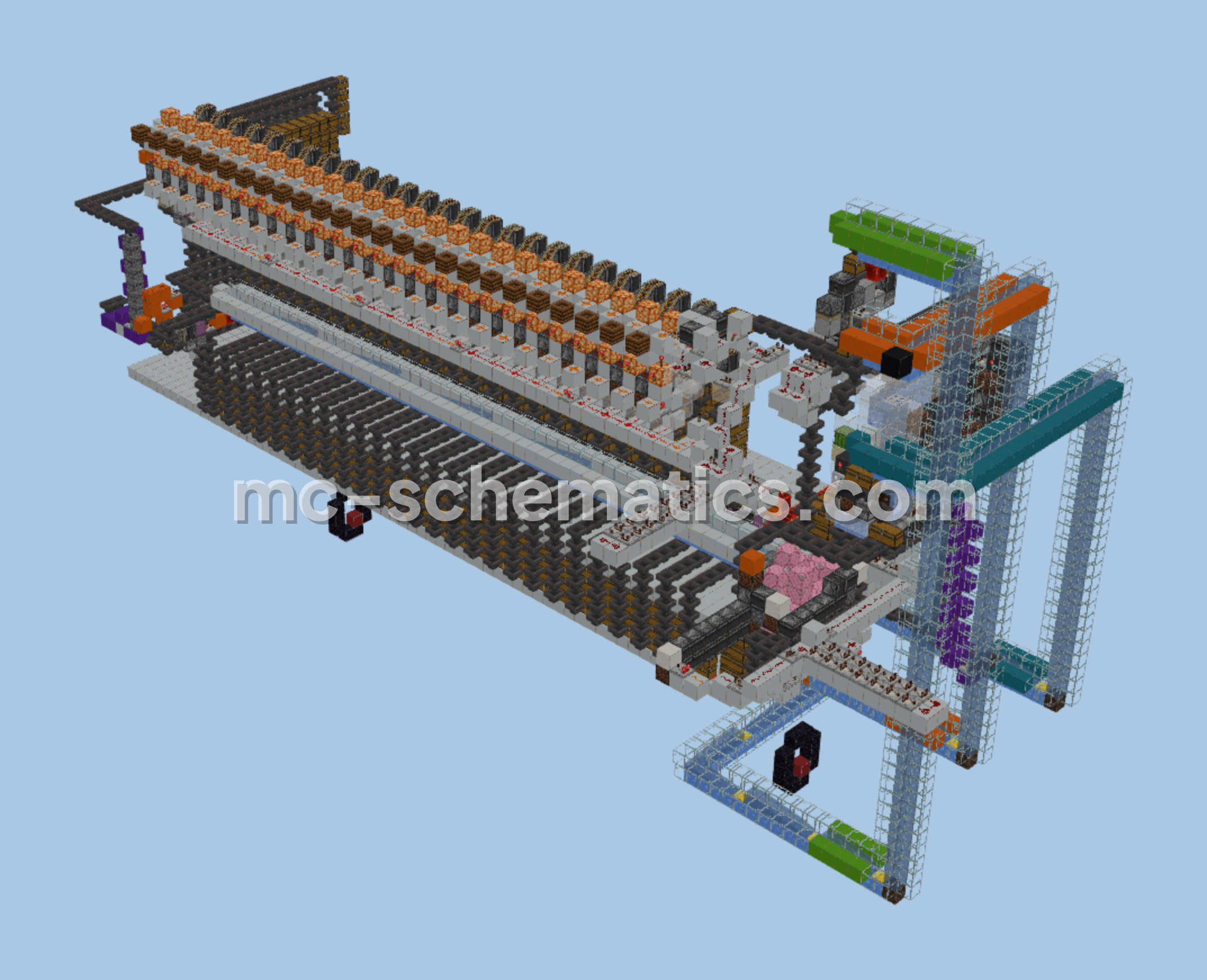 Centralized Nexus Storage Hub Minecraft schematic preview
