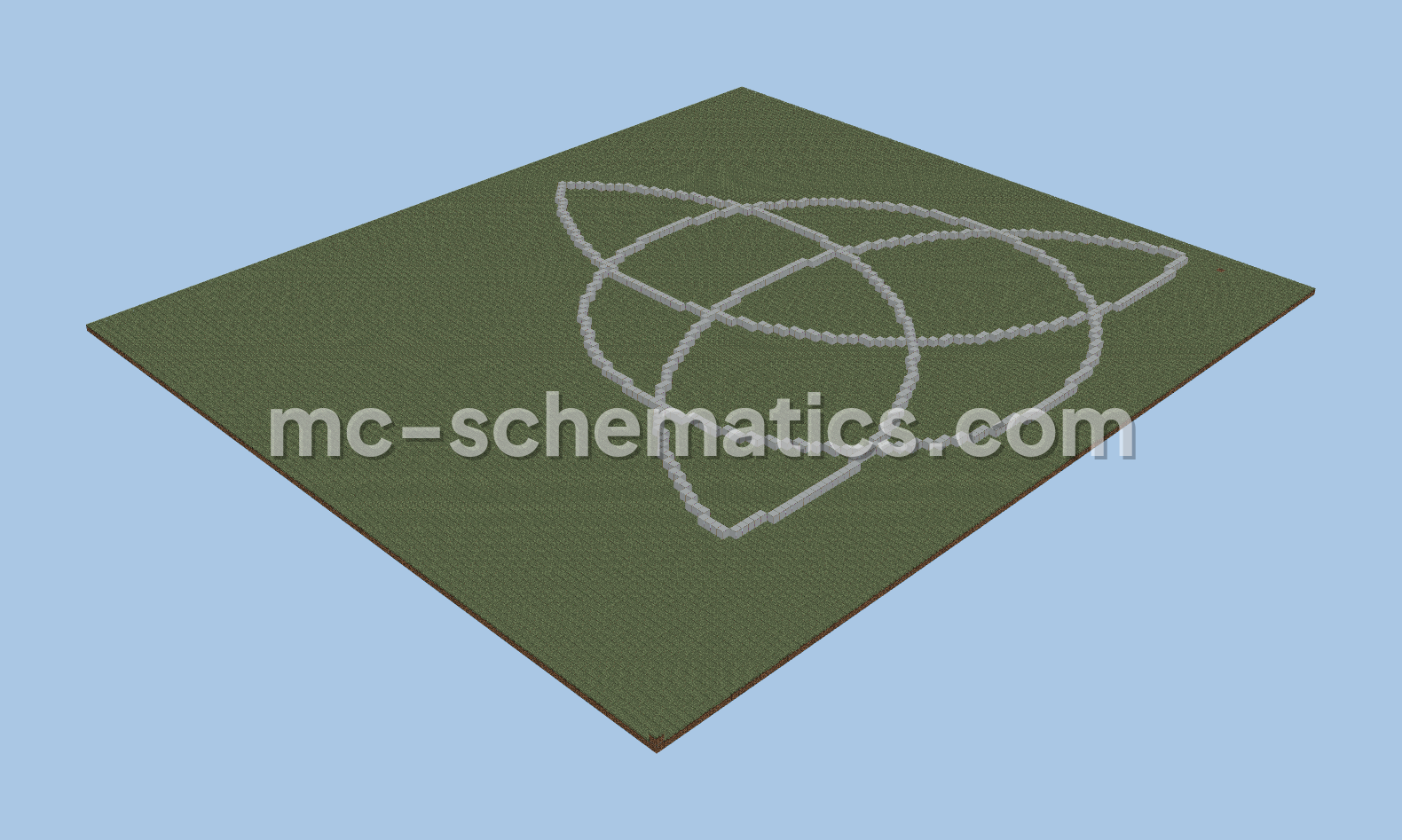 Charmed Triquetra Pixel Art Minecraft schematic