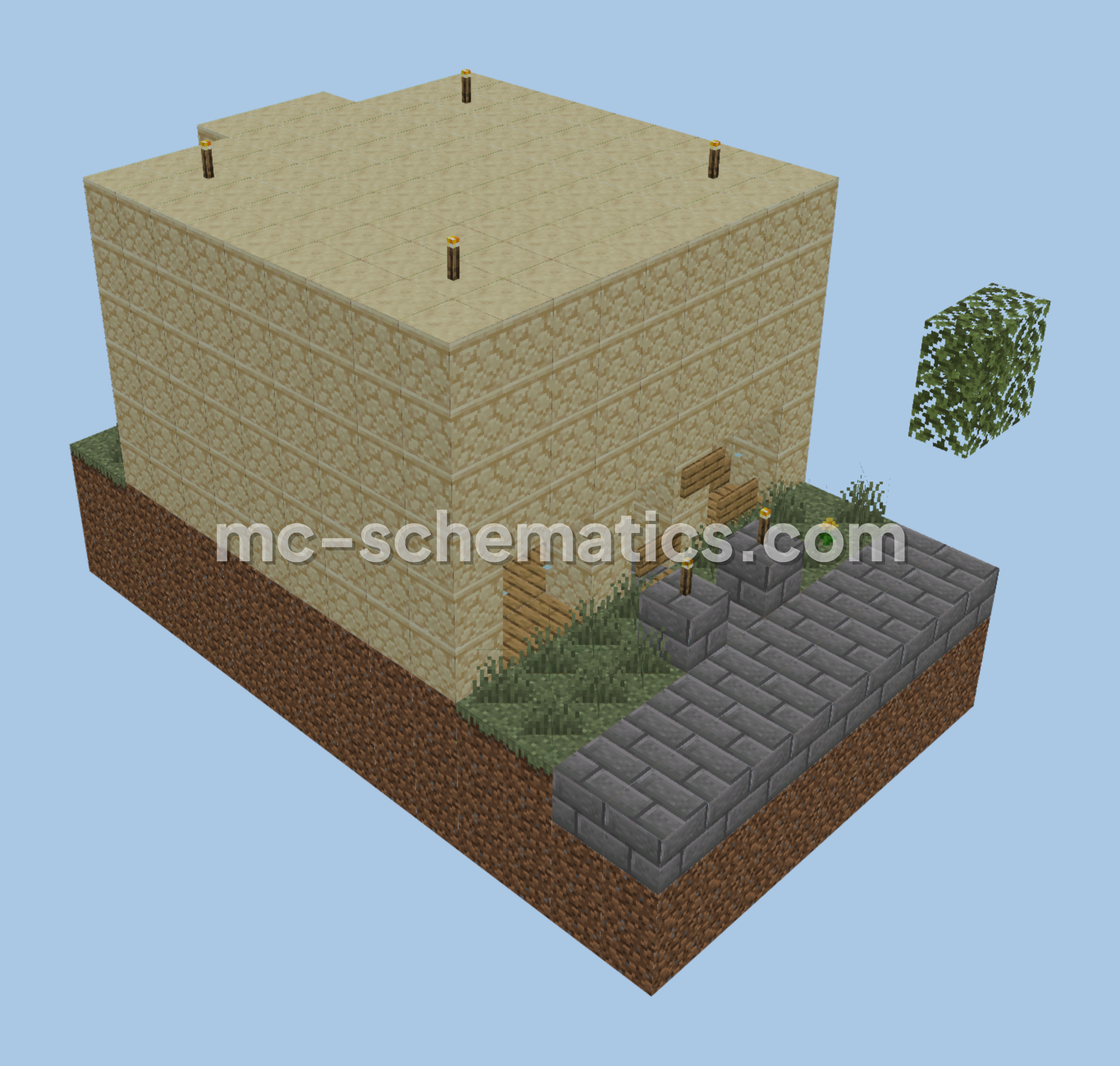 Charming Village Bookshop Minecraft schematic preview