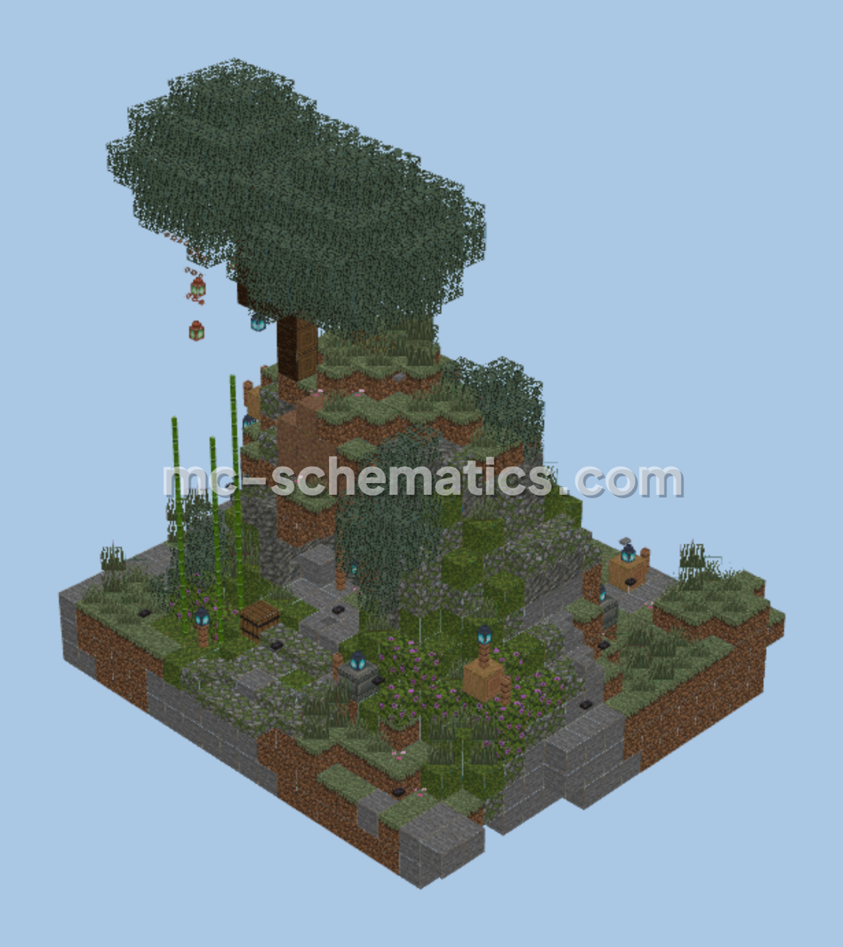 Cherry Blossom Nether Portal Minecraft schematic preview