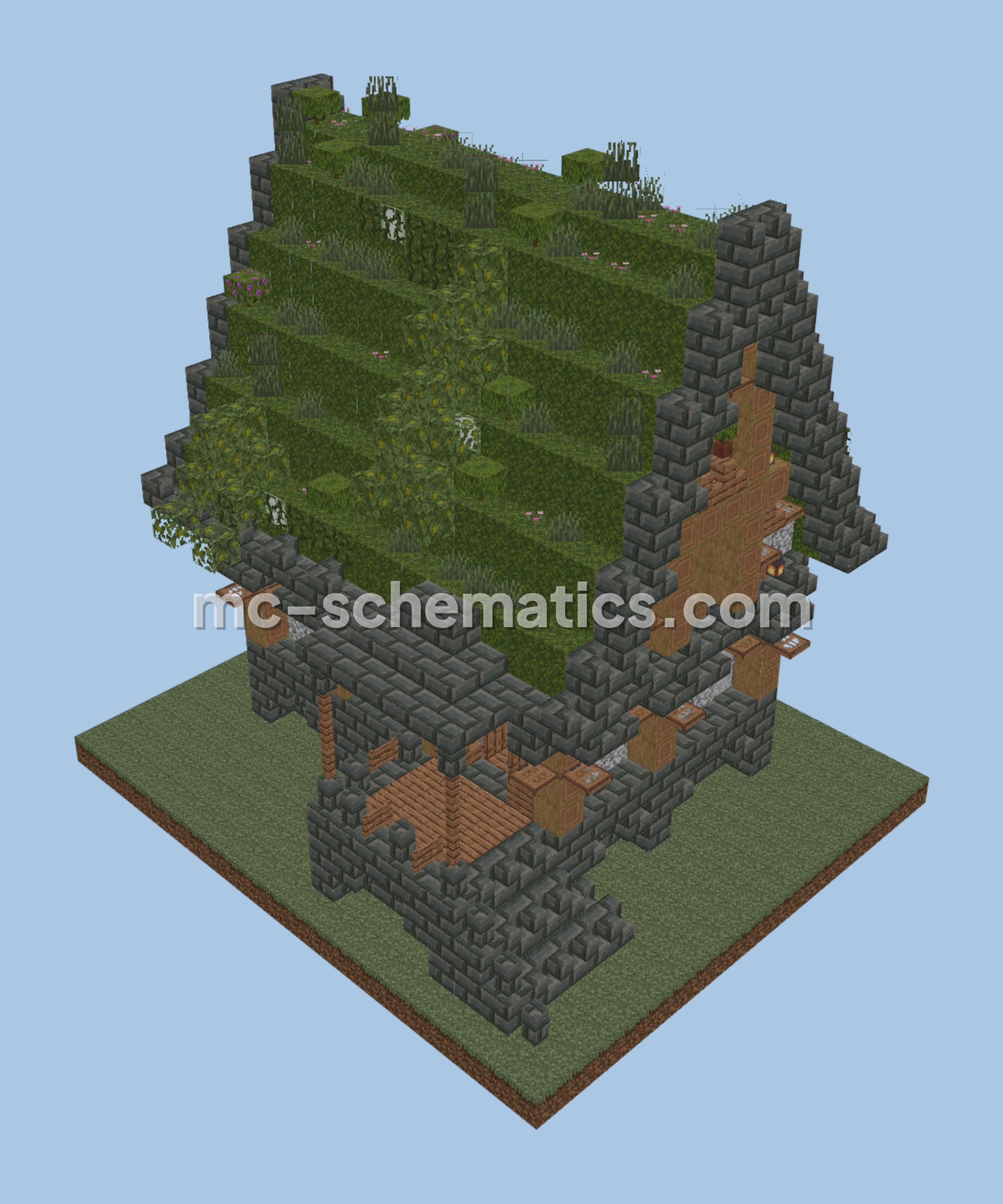 Cherry Blossom Survival Dwelling Minecraft schematic