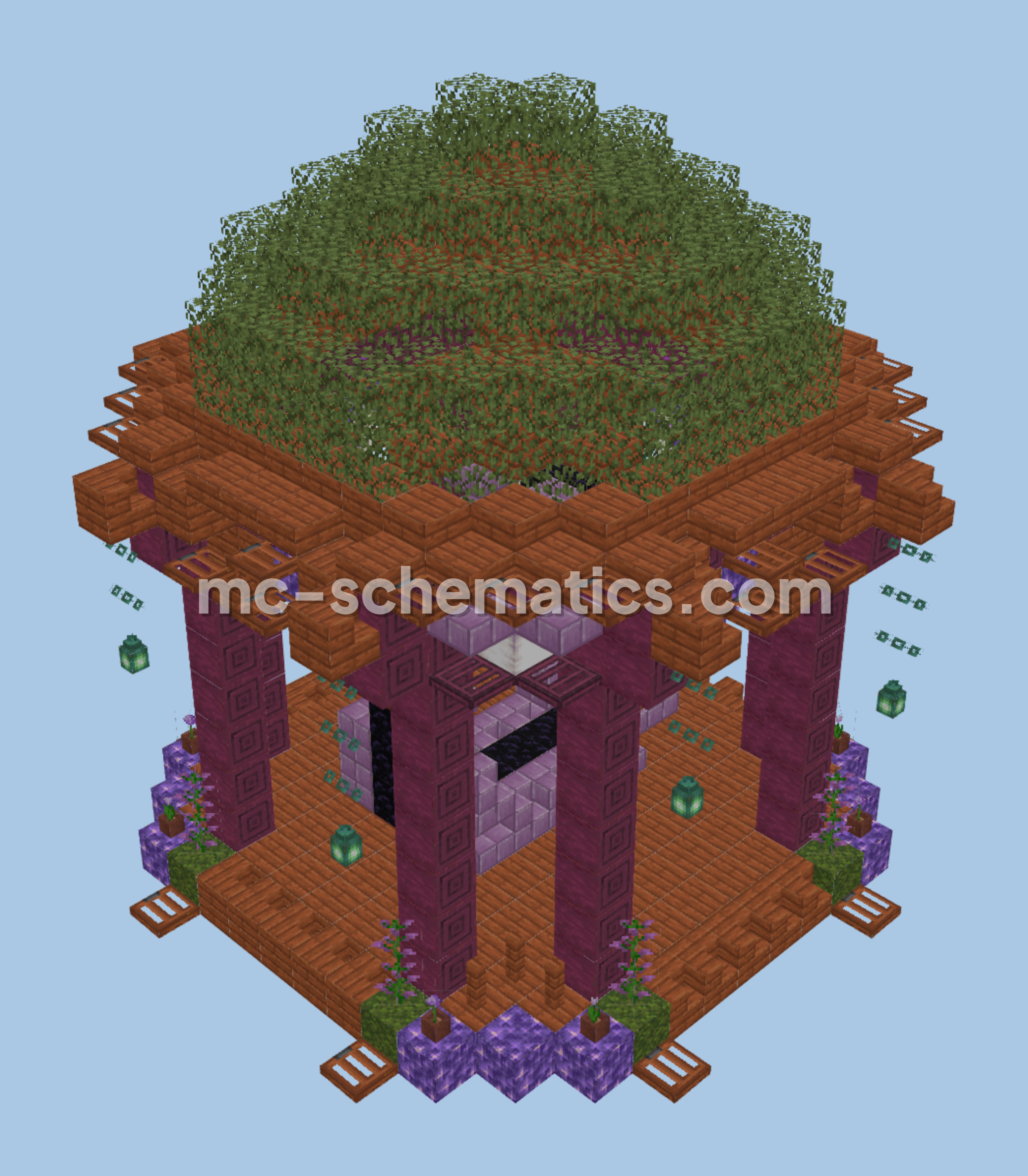 Cherry Nether Portal Minecraft schematic preview