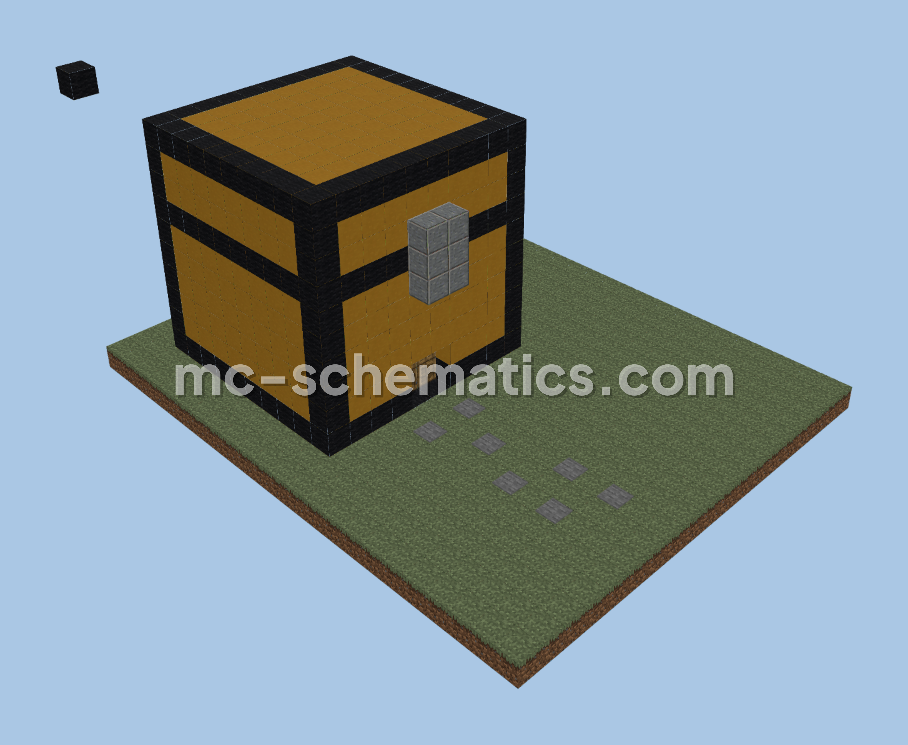 Chest-Shaped Storage Warehouse Minecraft schematic preview