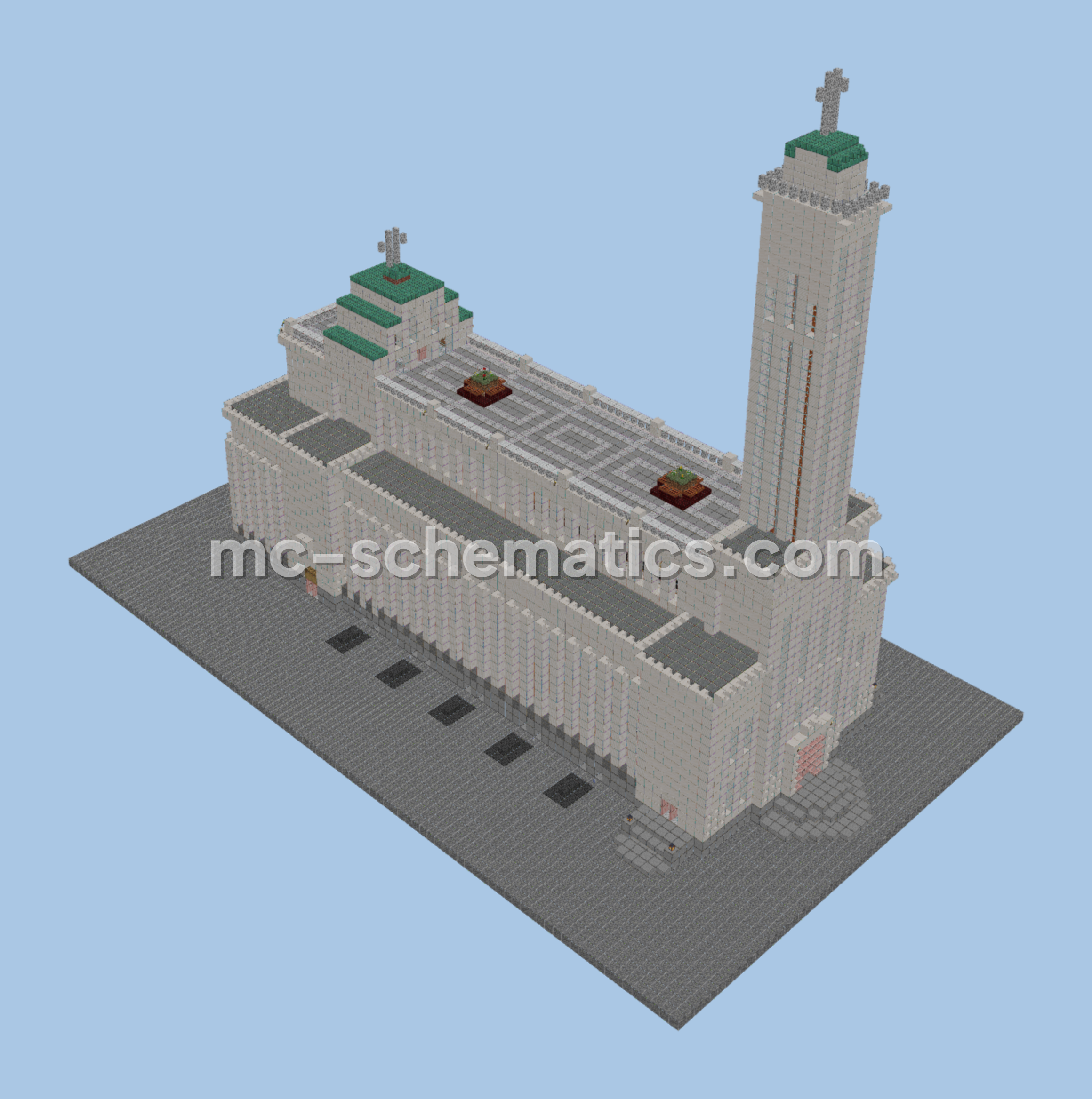 Christ Resurrection Church Minecraft schematic preview