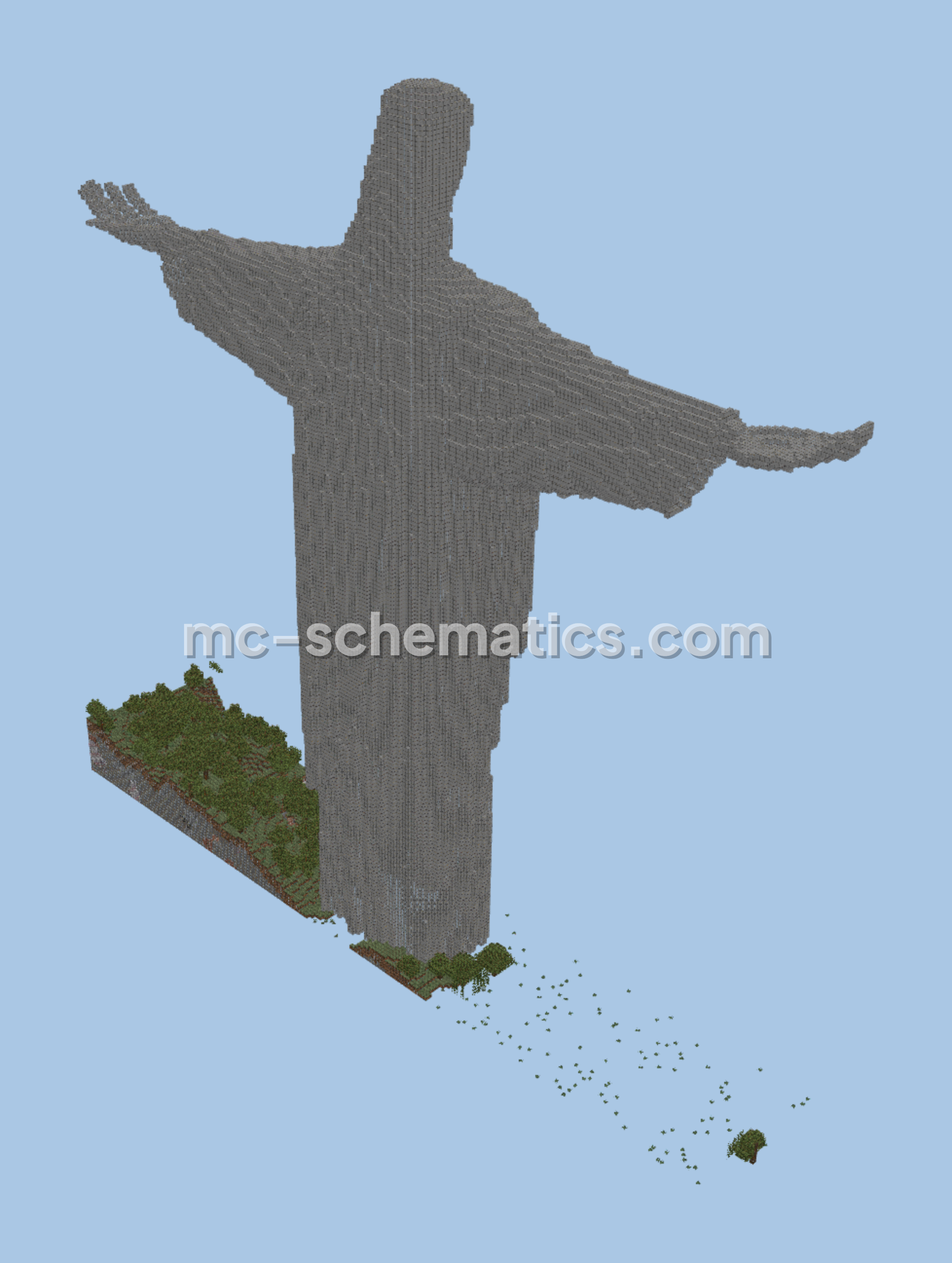 Christ the Redeemer Statue Minecraft Build Minecraft schematic