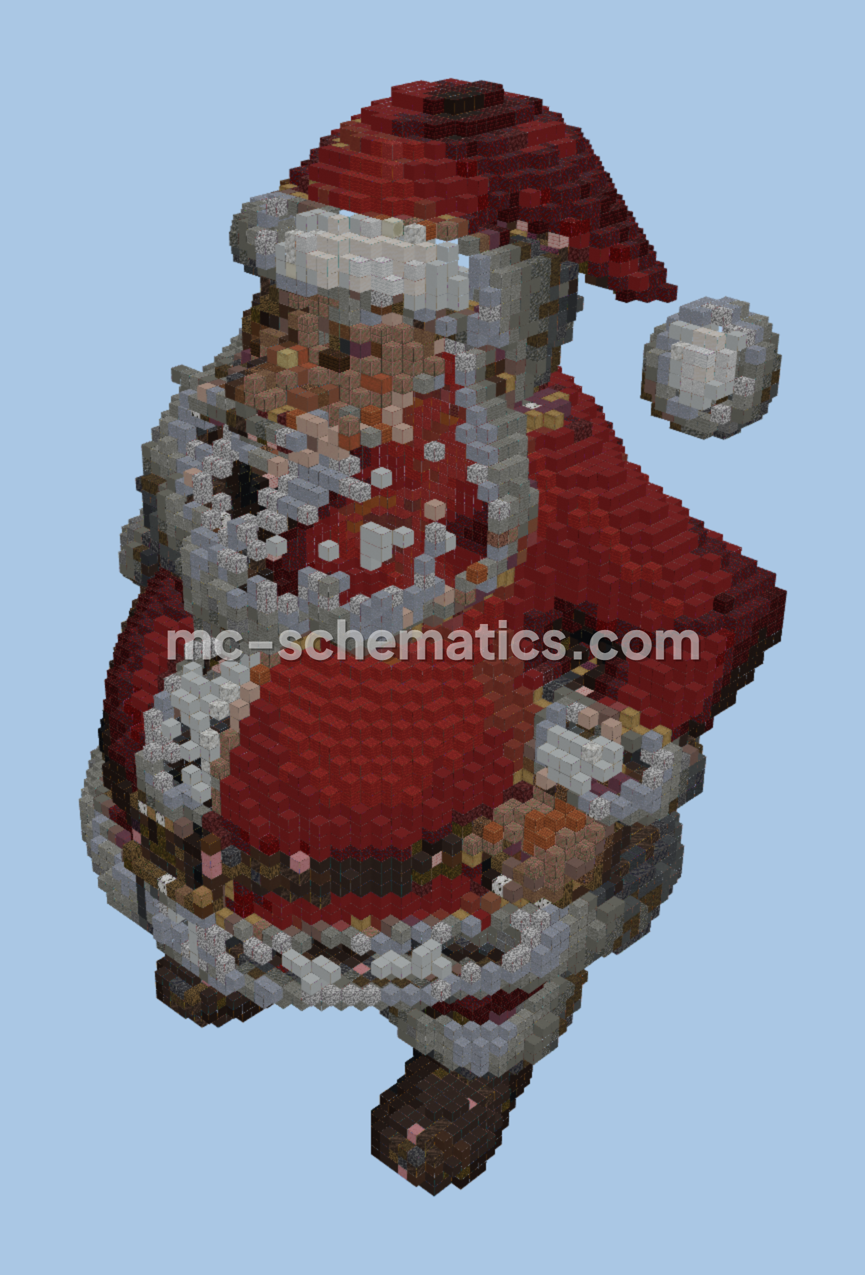 Christmas Santa Claus Minecraft schematic preview
