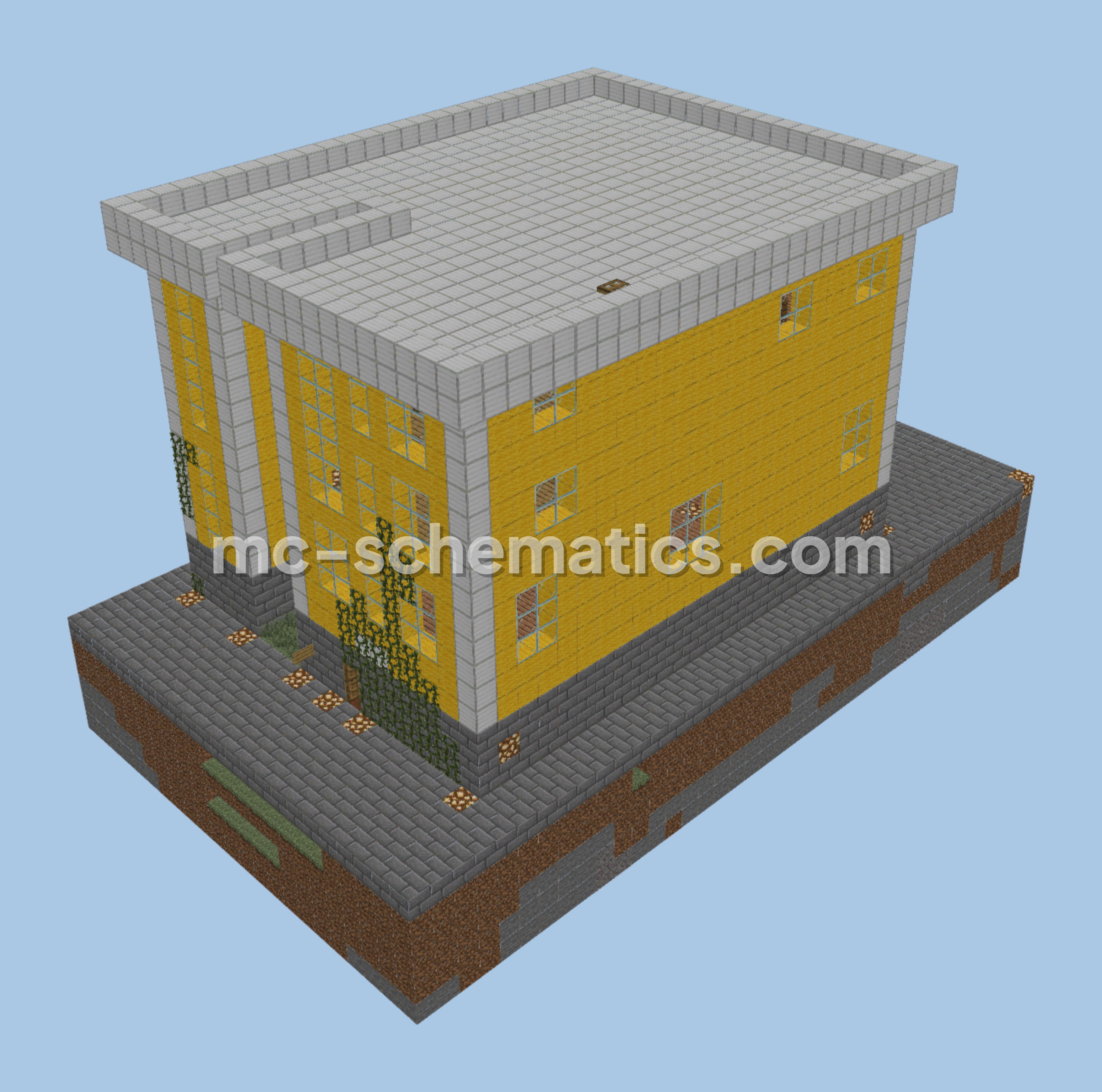 City 17 Style Apartment Block Minecraft schematic preview