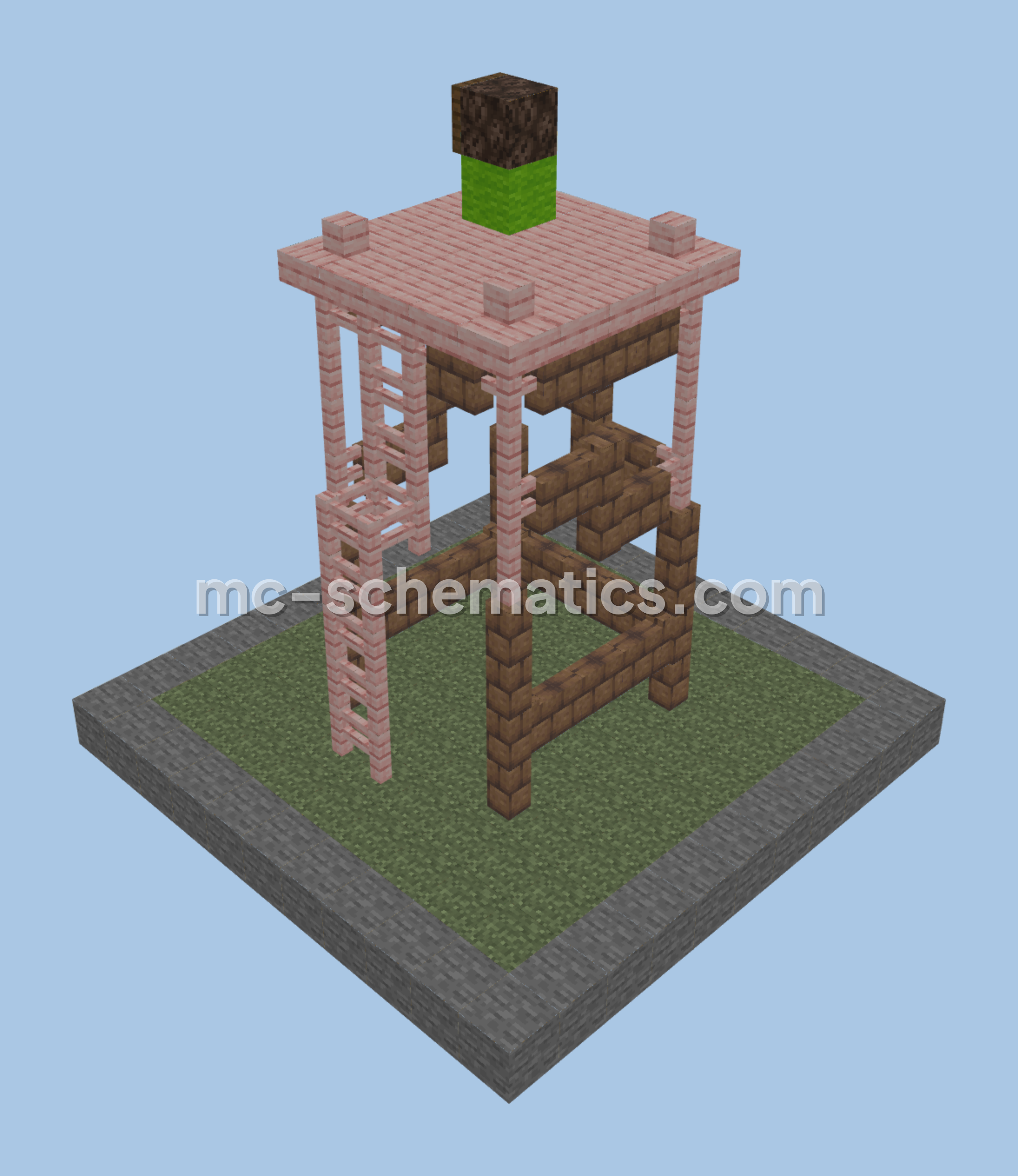 Clash of Clans Archer Tower Level 2 Minecraft schematic