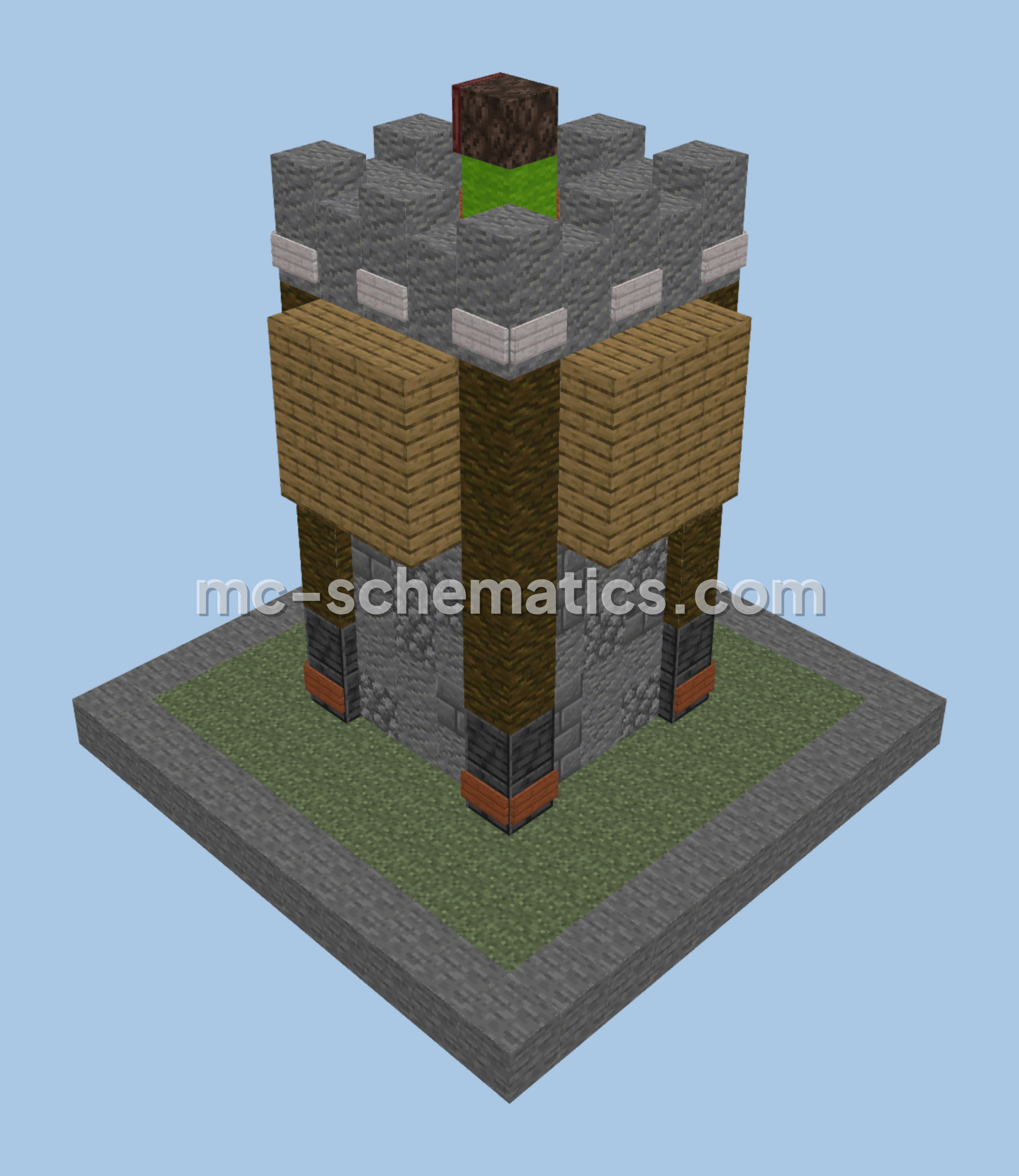 Clash of Clans Archer Tower - Medieval Style Minecraft schematic preview