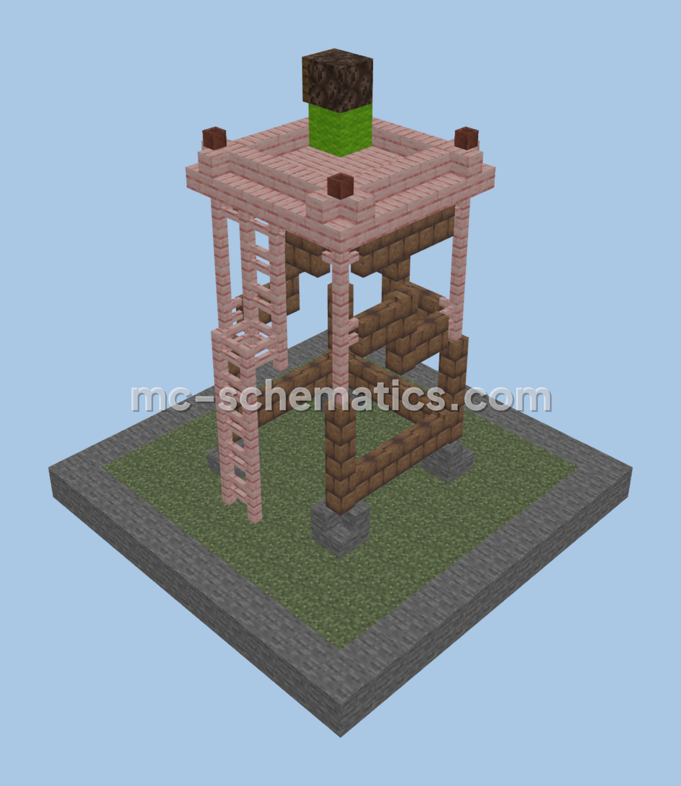 Clash of Clans Archer Tower Replica Minecraft schematic preview