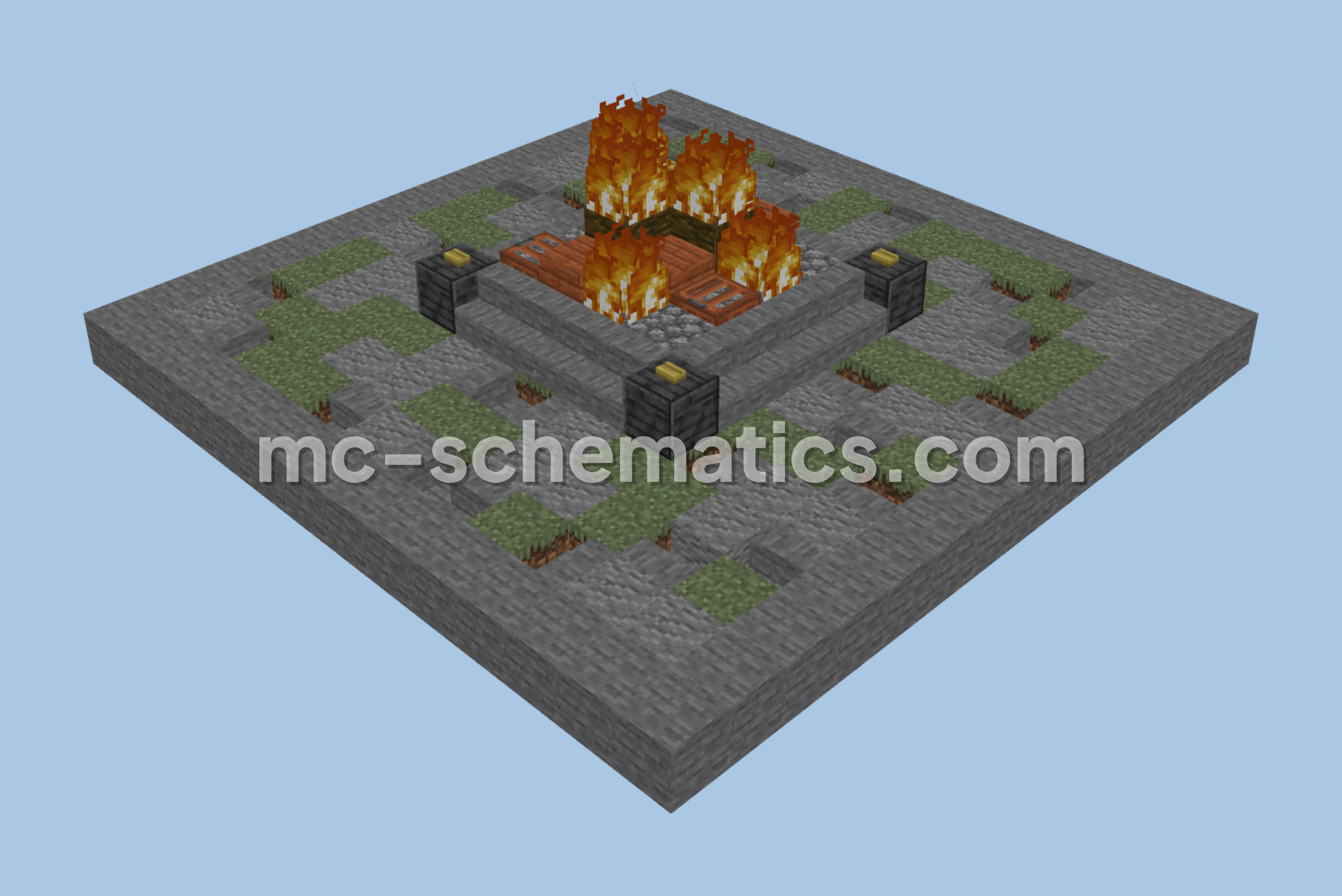 Clash of Clans Army Camp Level 10 Structure Minecraft schematic