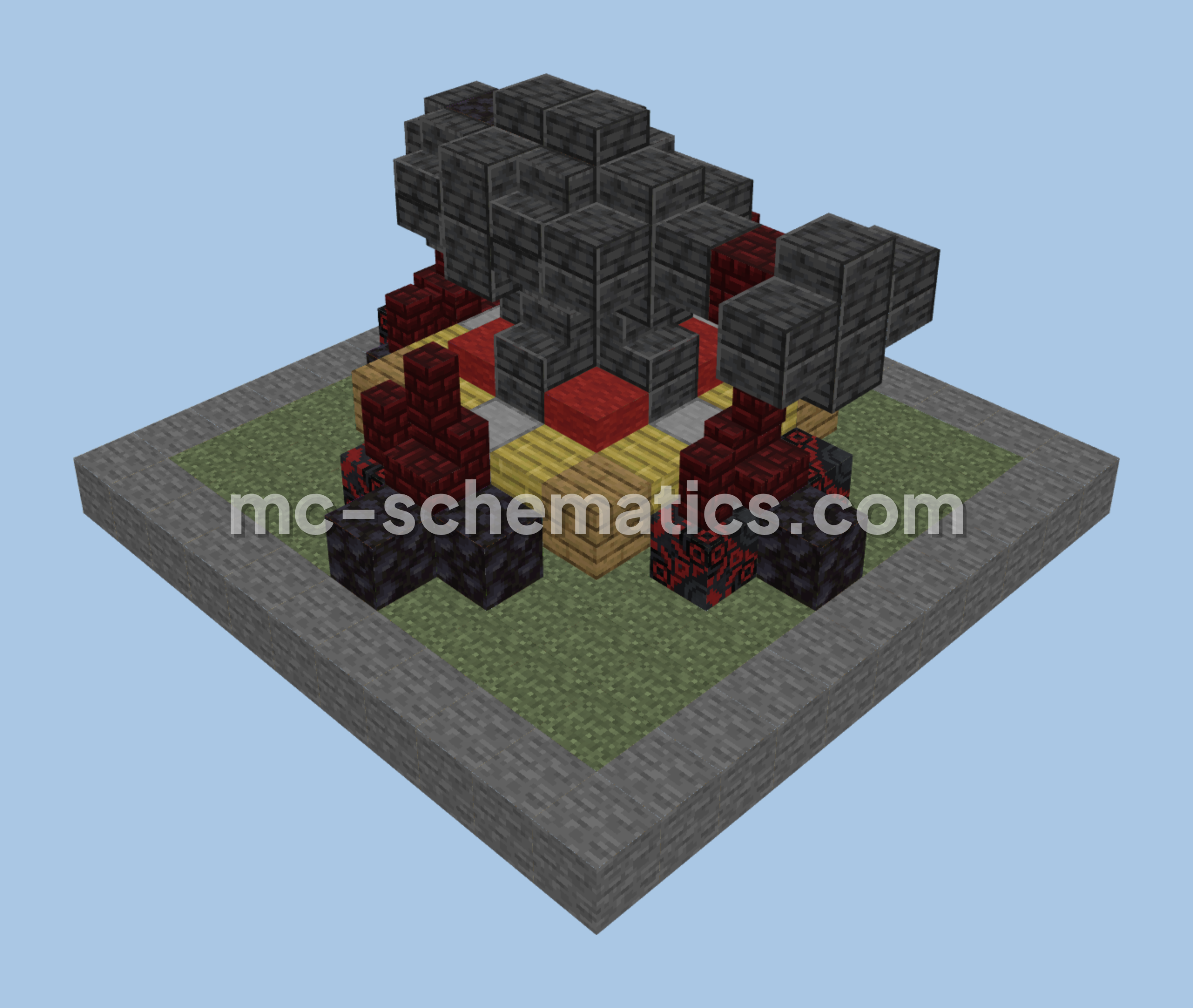 Clash of Clans Cannon Level 12 Minecraft Build Minecraft schematic