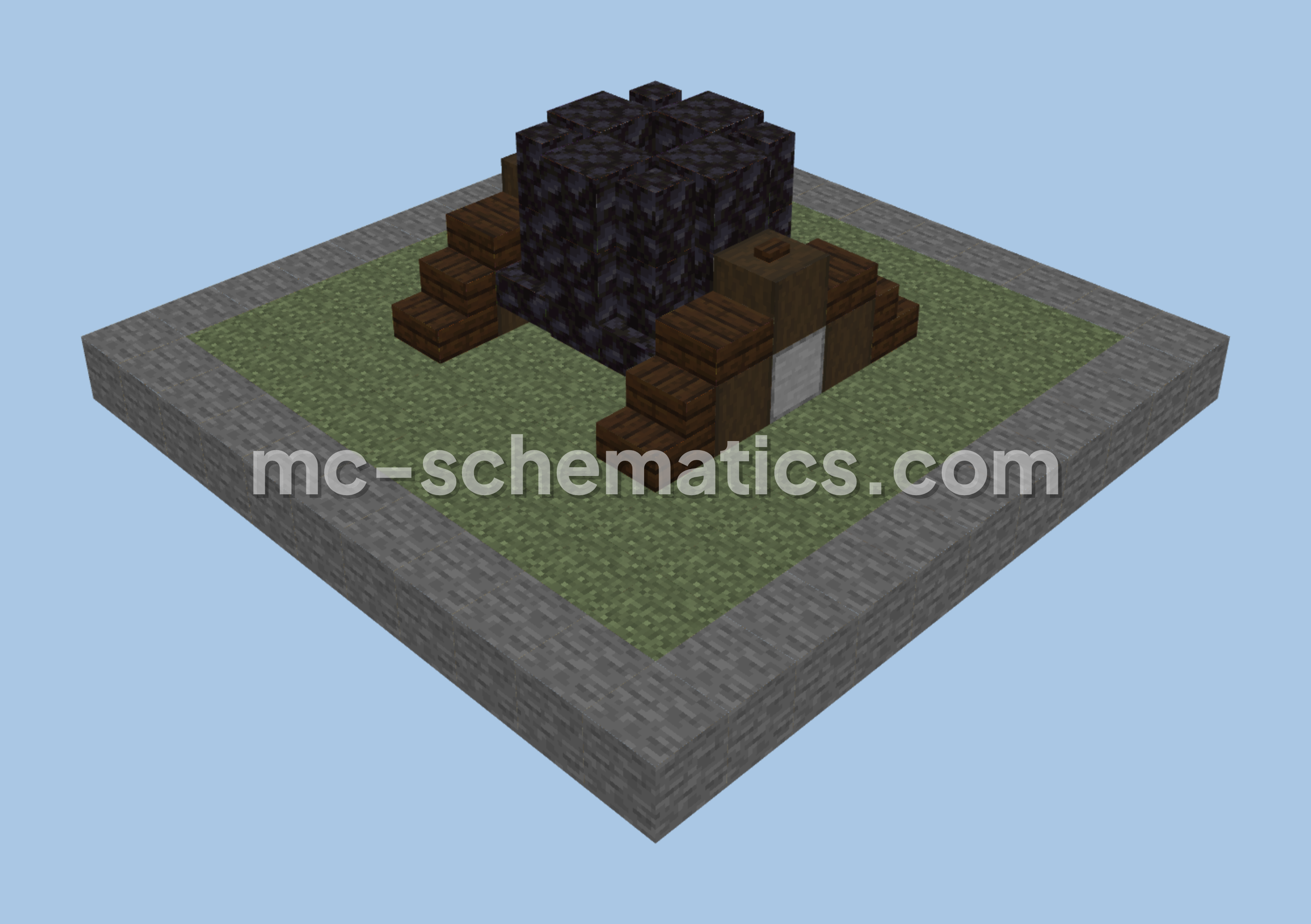 Clash of Clans Mortar Level 3 Replica Minecraft schematic