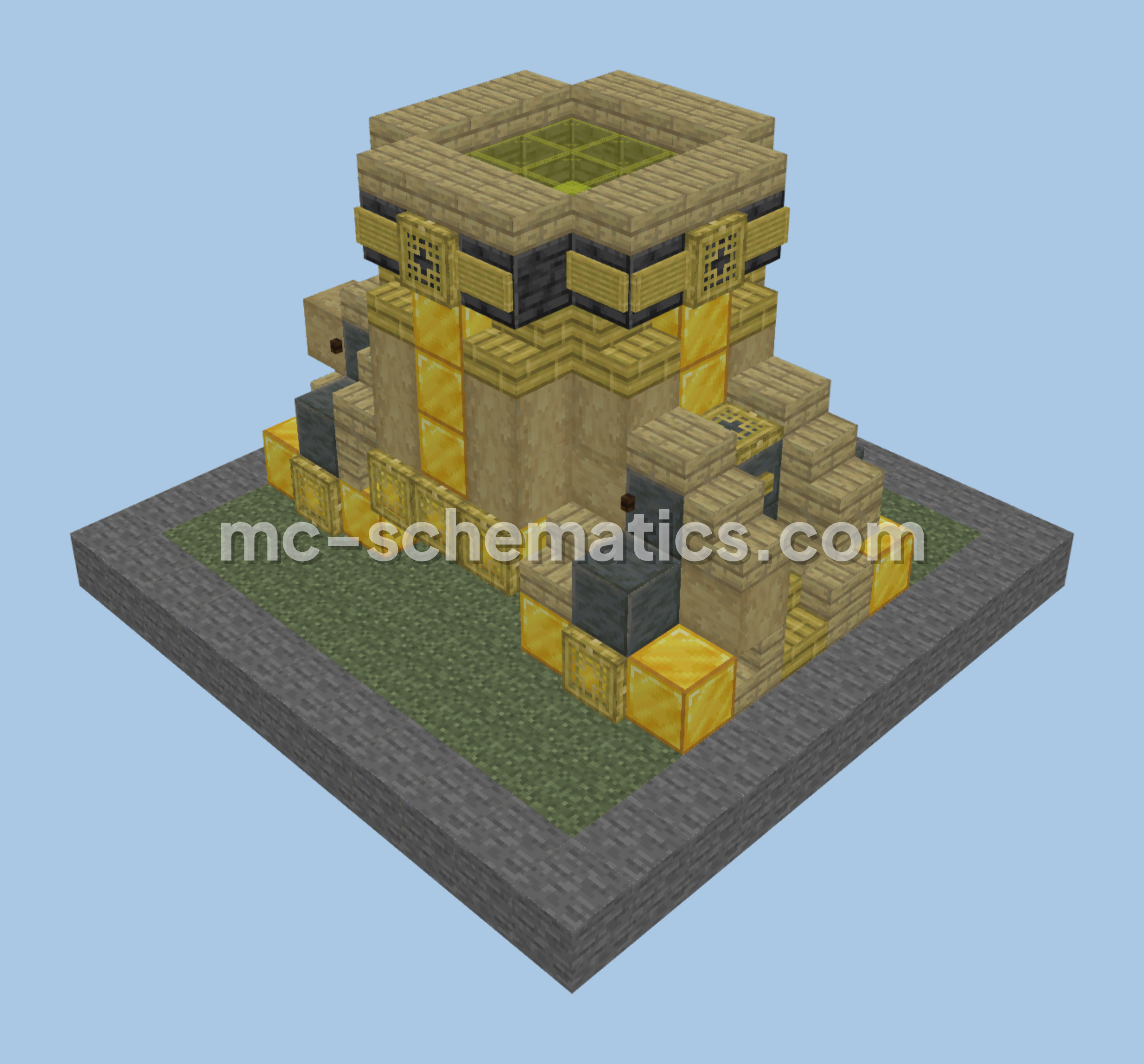 Clash of Clans Mortar Structure Minecraft schematic preview