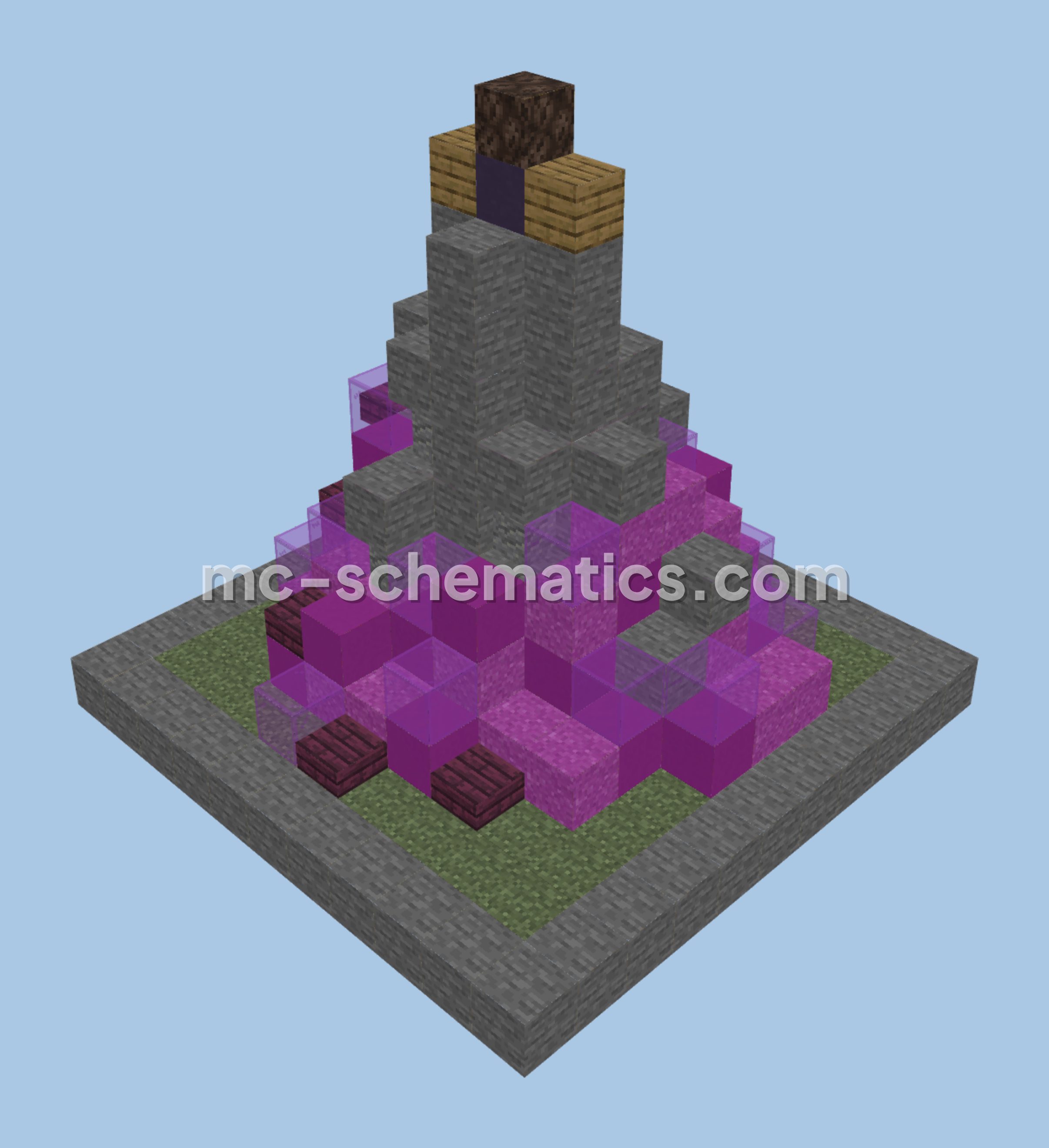 Clash of Clans Wizard Tower Level 5 Schematic Minecraft schematic preview