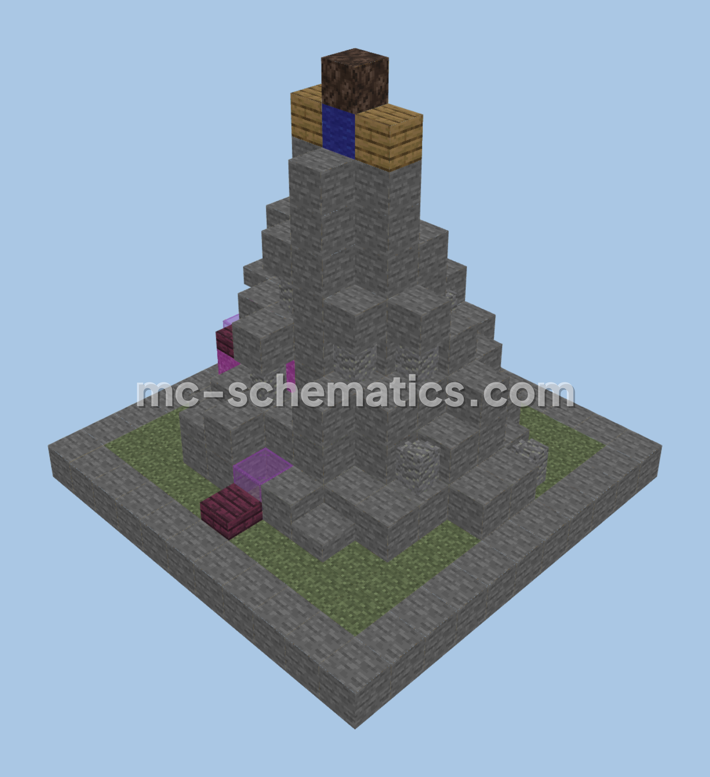 Clash of Clans Wizard Tower Minecraft schematic preview