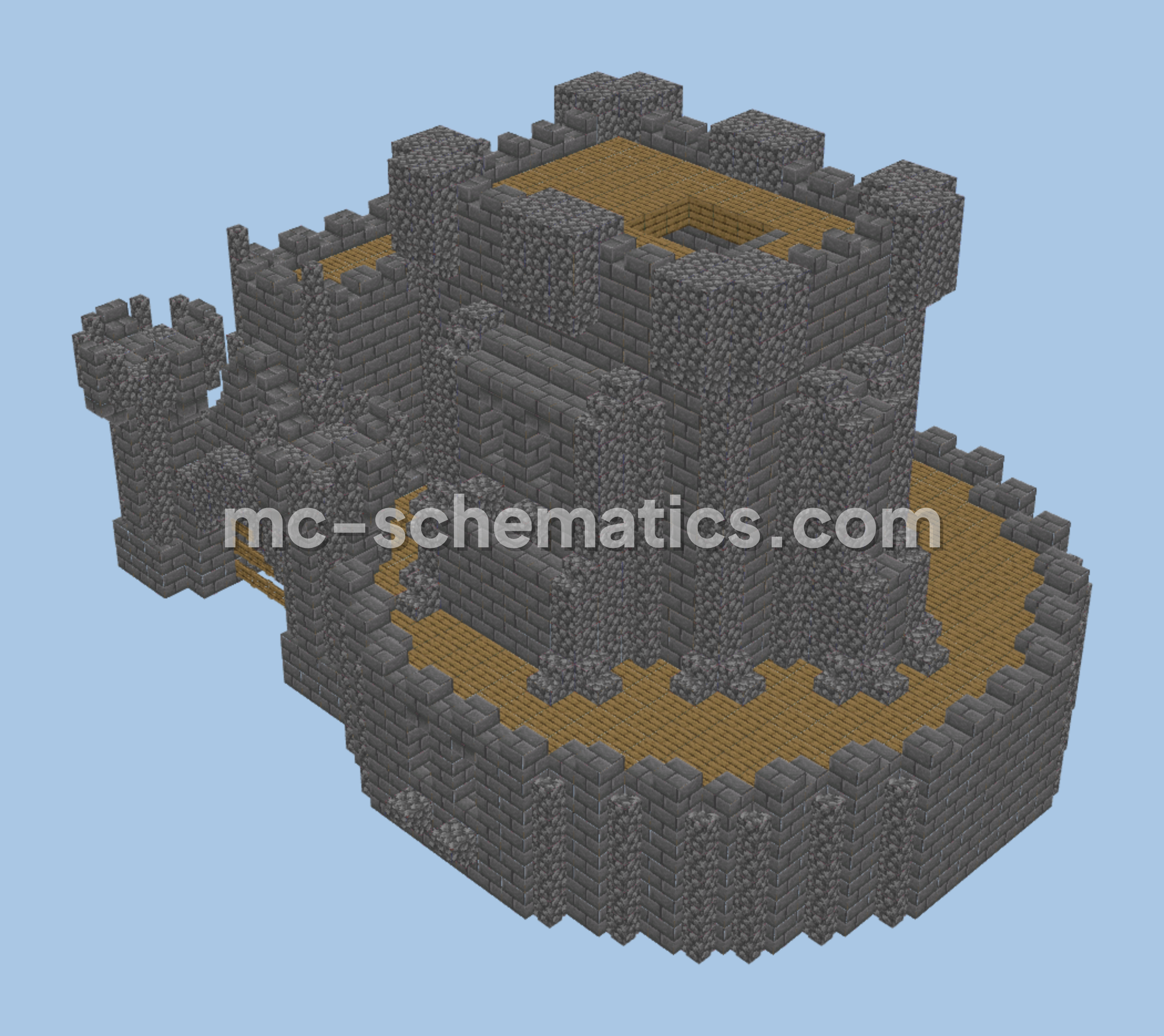 Classic Castle Structure Minecraft schematic