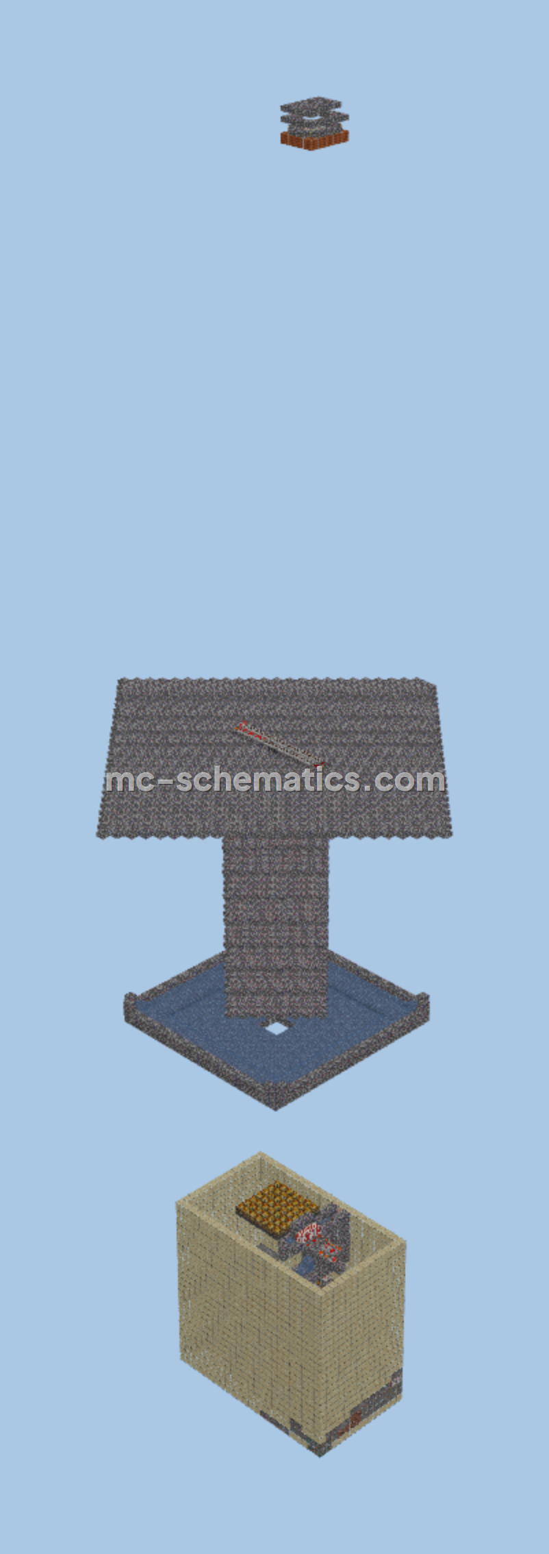 Classic Filtered Mob Farm Minecraft schematic preview