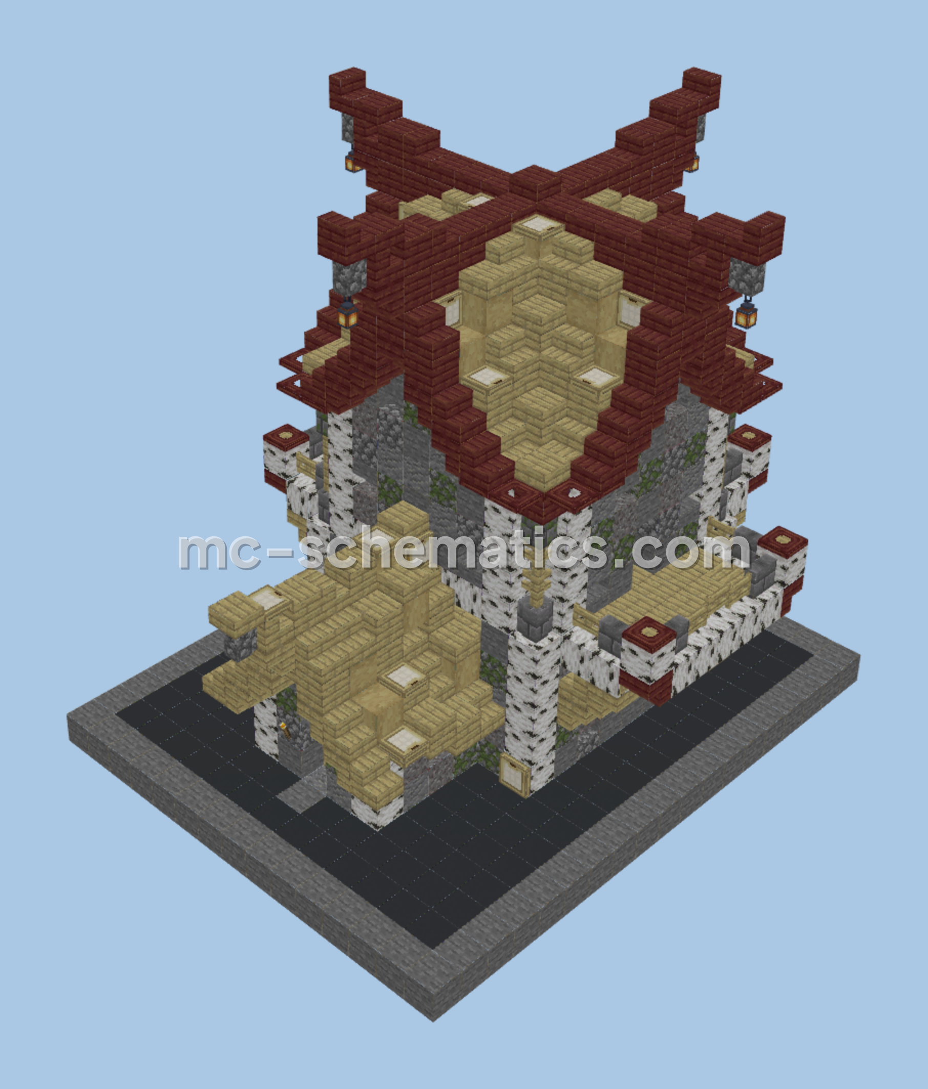 Classic Medieval House Minecraft schematic preview