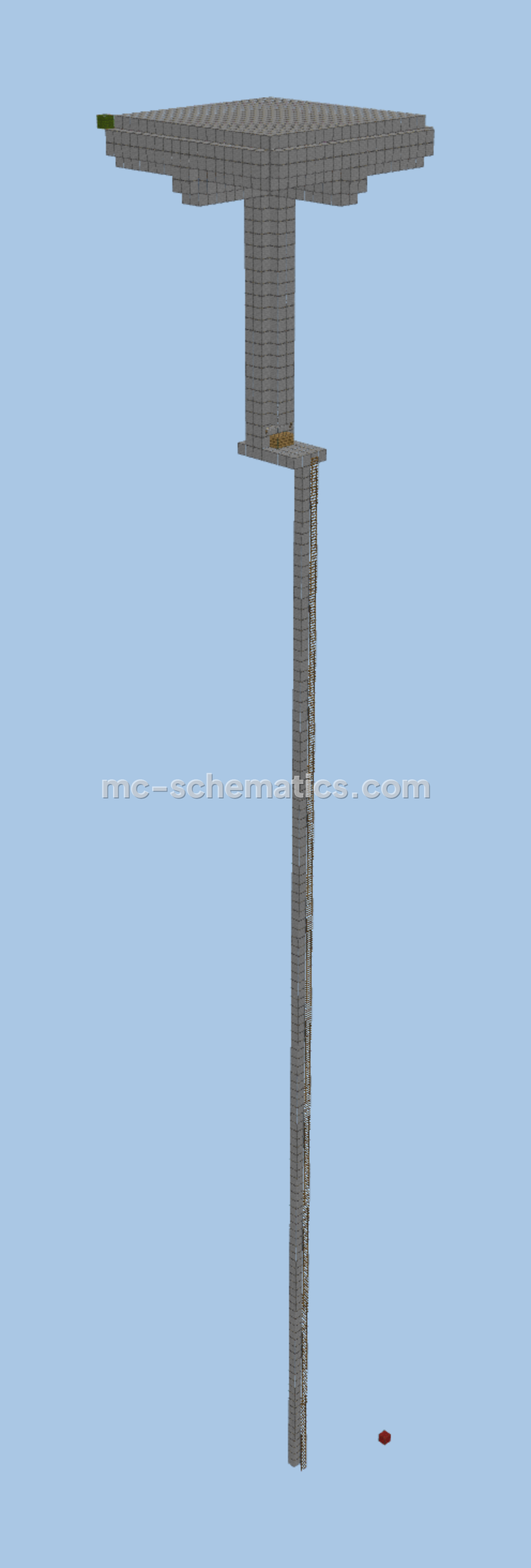Classic Mob XP Farm Minecraft schematic preview