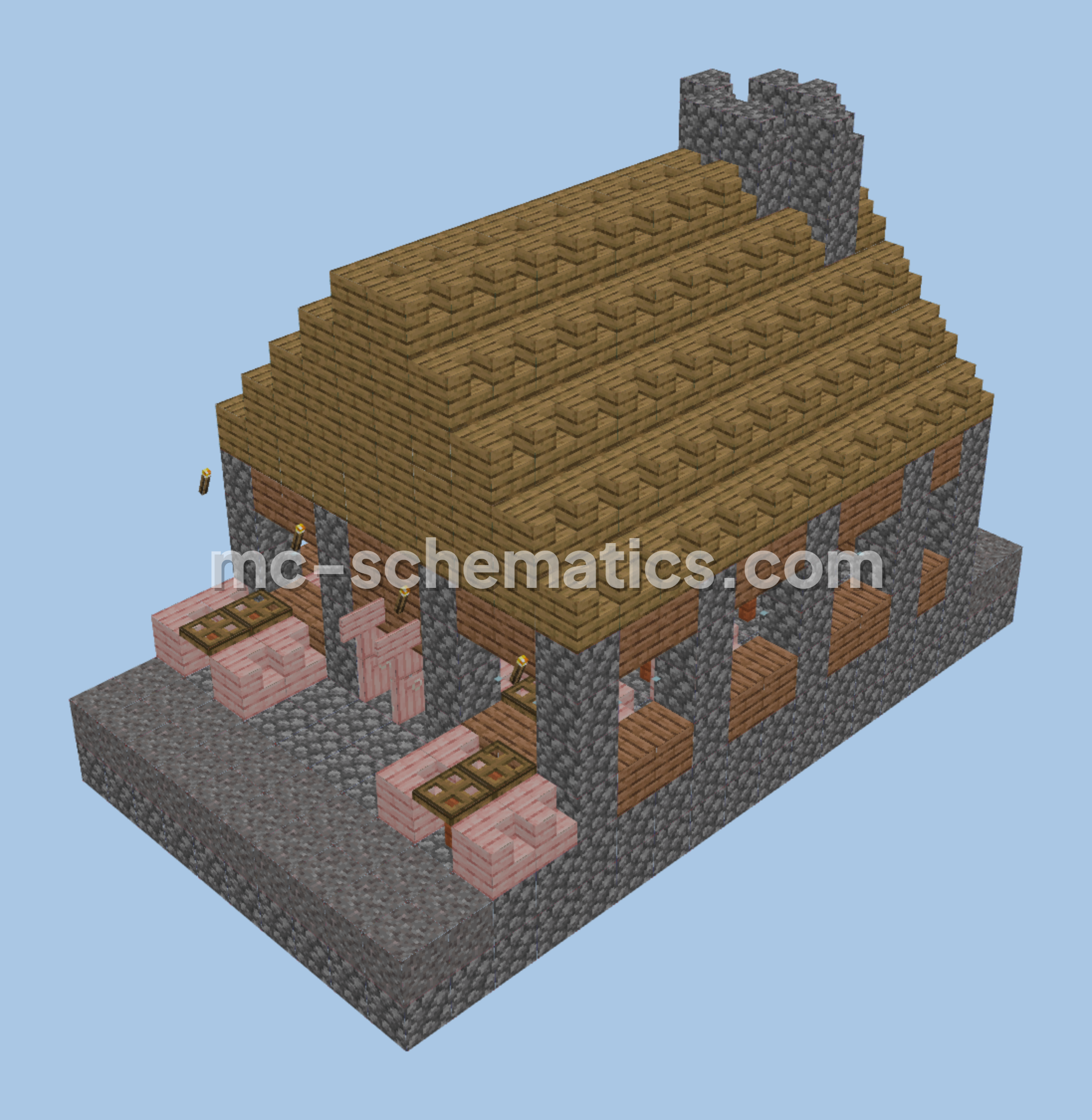 Classic Public House Minecraft schematic preview