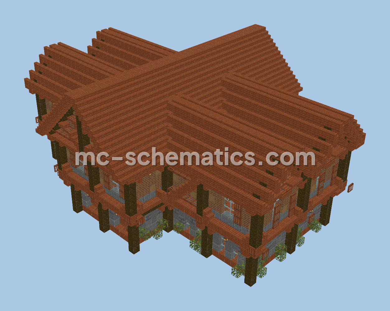 Classic Survival Medieval Home Schematic Minecraft schematic