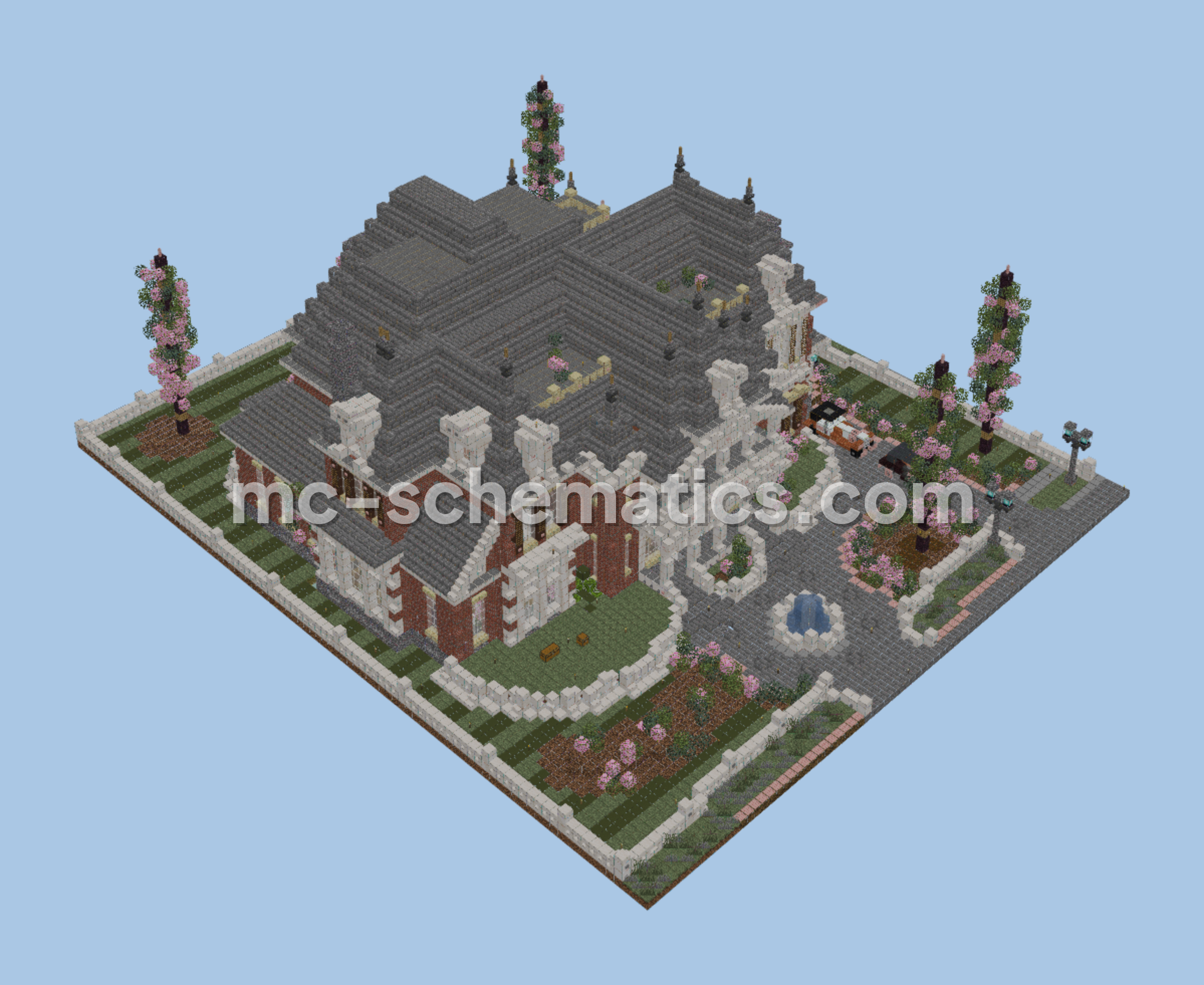 Classical Luxury Mansion Minecraft schematic preview