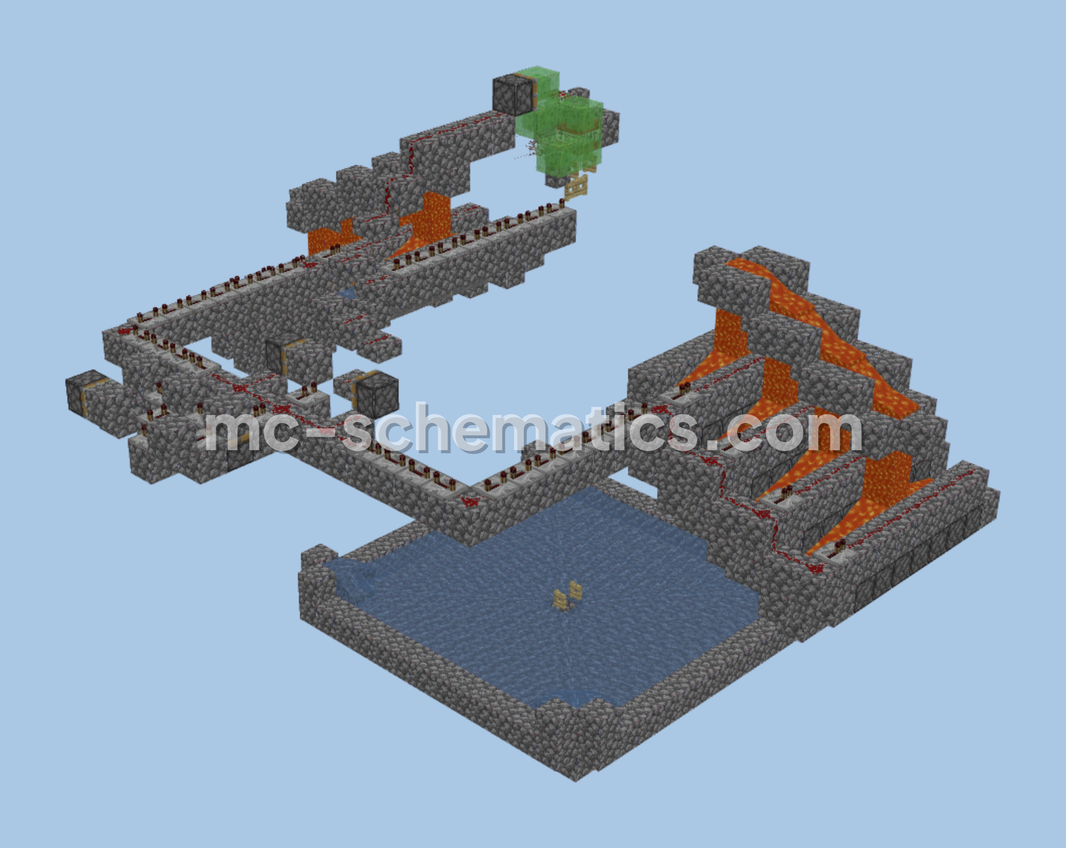 Cobblestone Farm Schematic Minecraft schematic preview
