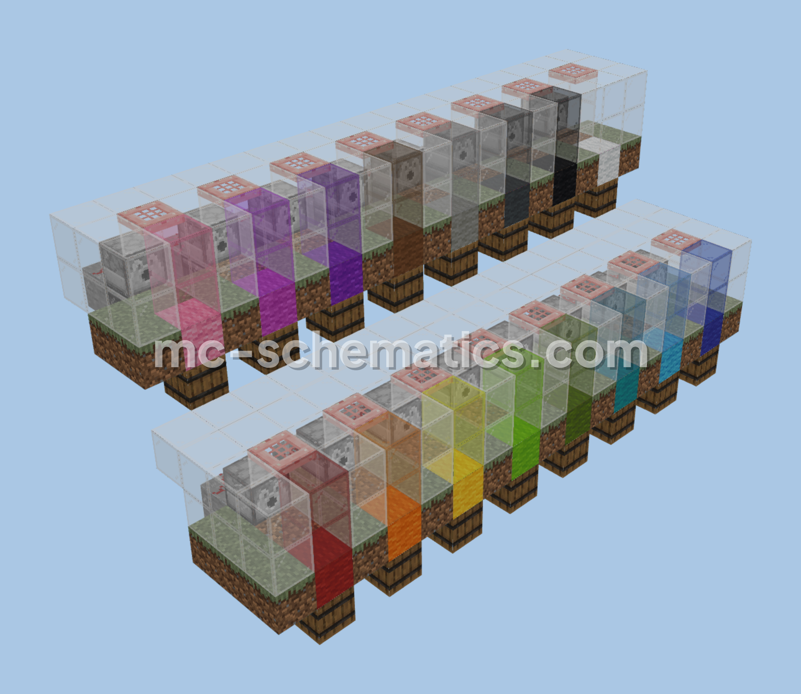 Compact Automatic Sheep Farm Minecraft schematic preview