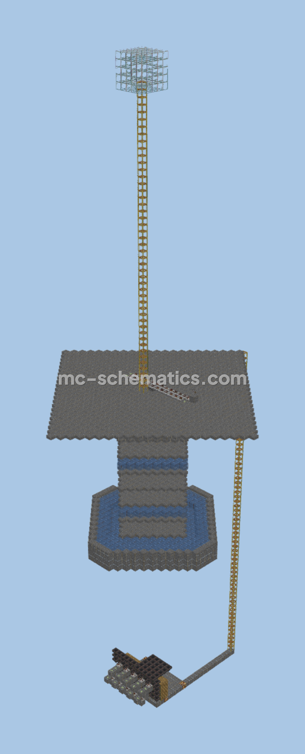 Compact Mob Farm Structure Minecraft schematic preview